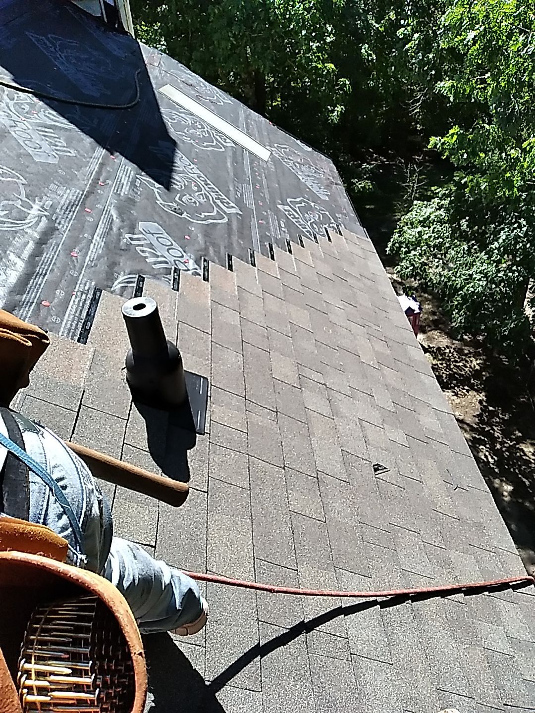 Residential Roofing Installation using Ashphalt Shingles by Indigo State Roofing