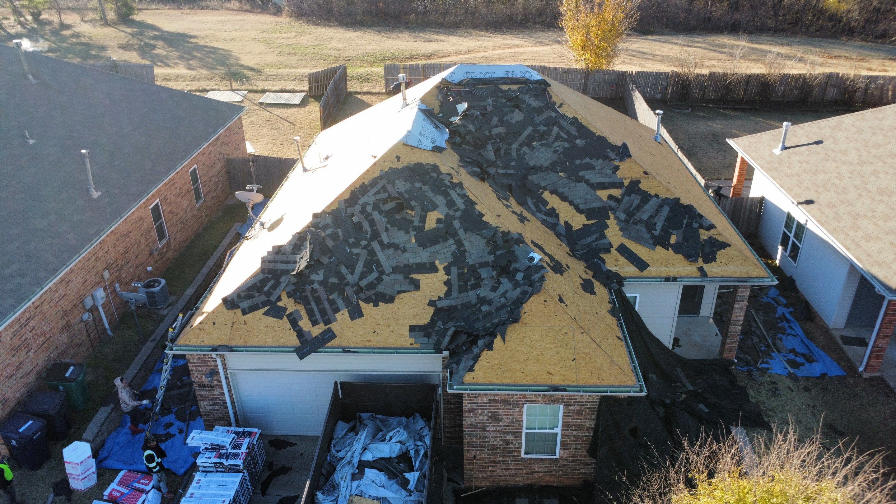 Install of Roofing system after tornado in oklahoma city! by Icon Roofing And Construction
