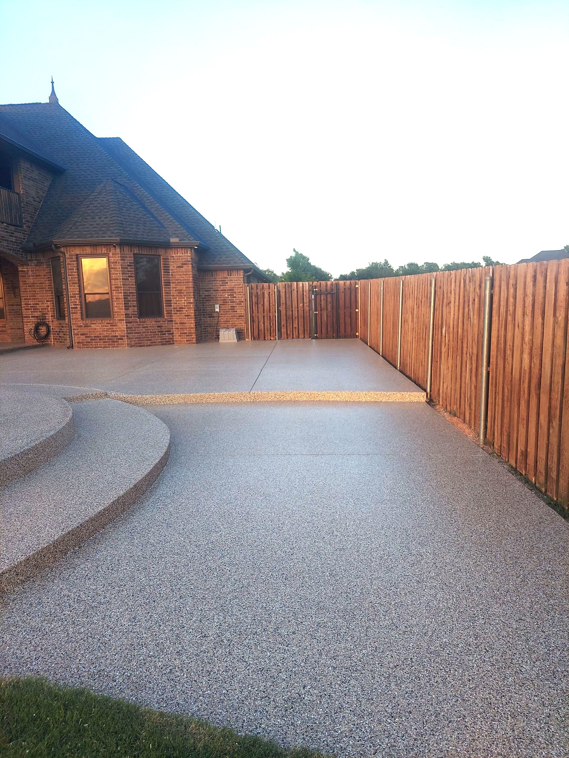 Patio & Pool Deck Coating with Sandstone by Copperhead Coatings