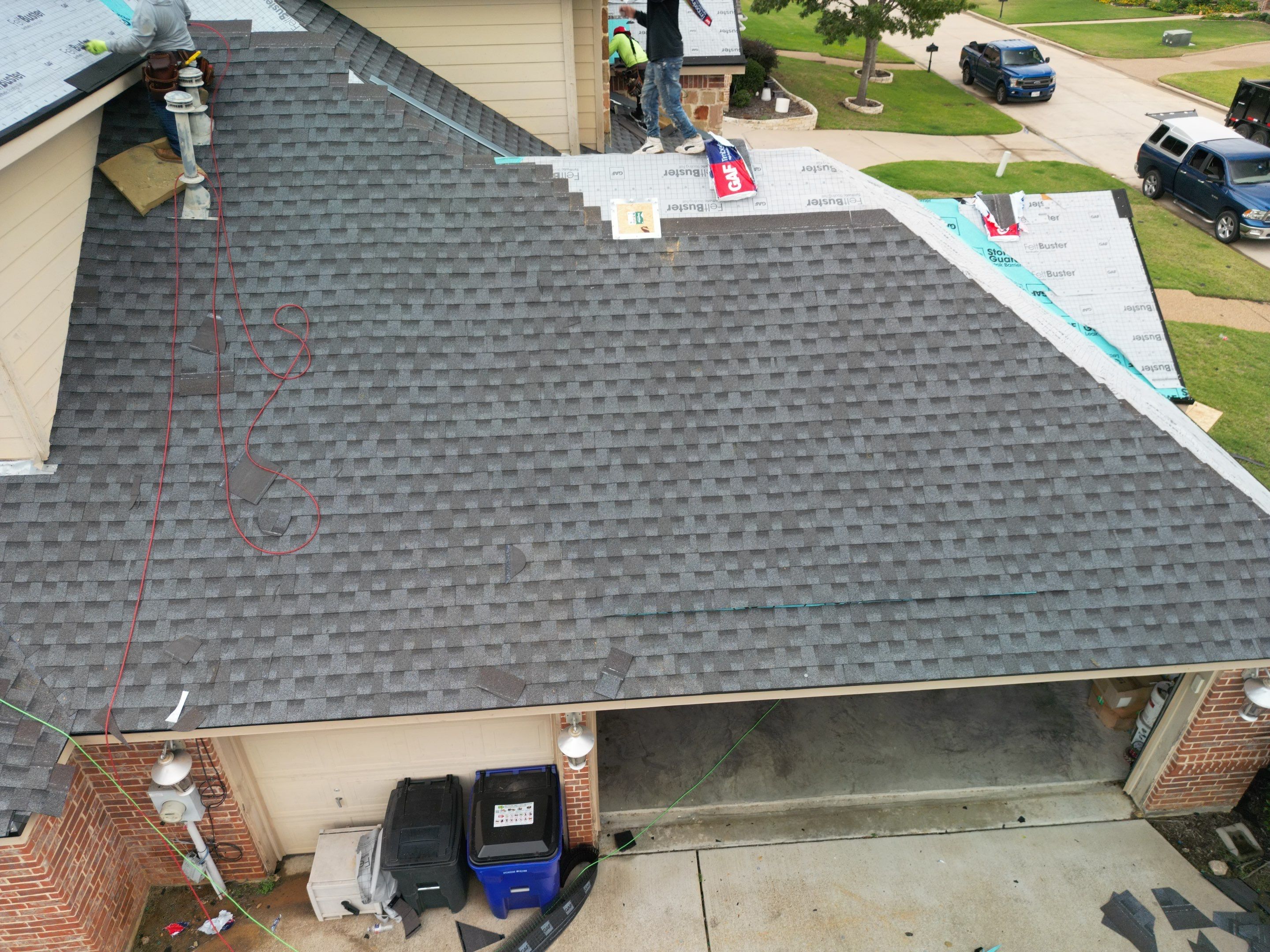 Full Roof Replacement in Mansfield Texas - GAF MasterElite Golden Pledge 25 year Warranty by First United Roofing & Construction
