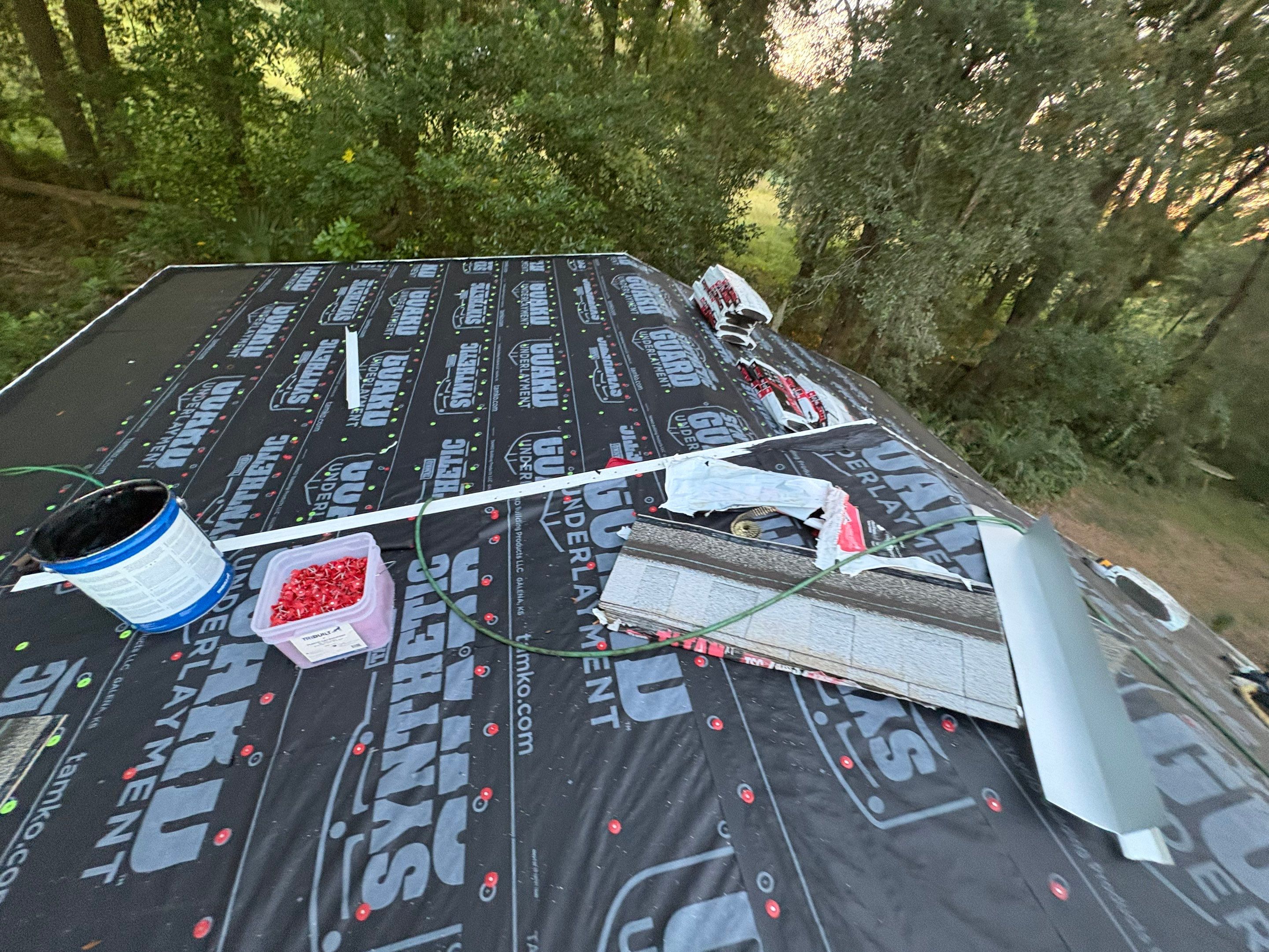 Residential Roofing Installation Featuring Tamko Titan XT Shingles in Webster by Pinnacle Roofing Group