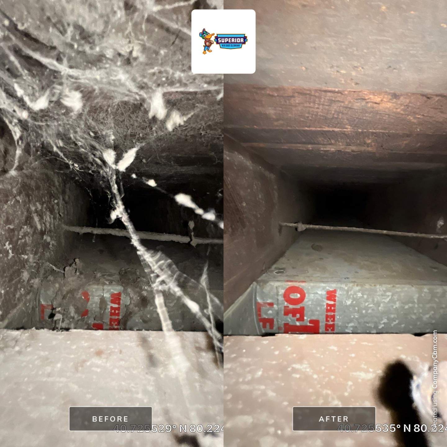 Air Duct Cleaning With a Vacuum Truck in Rochester, PA by Superior Air Duct Cleaning