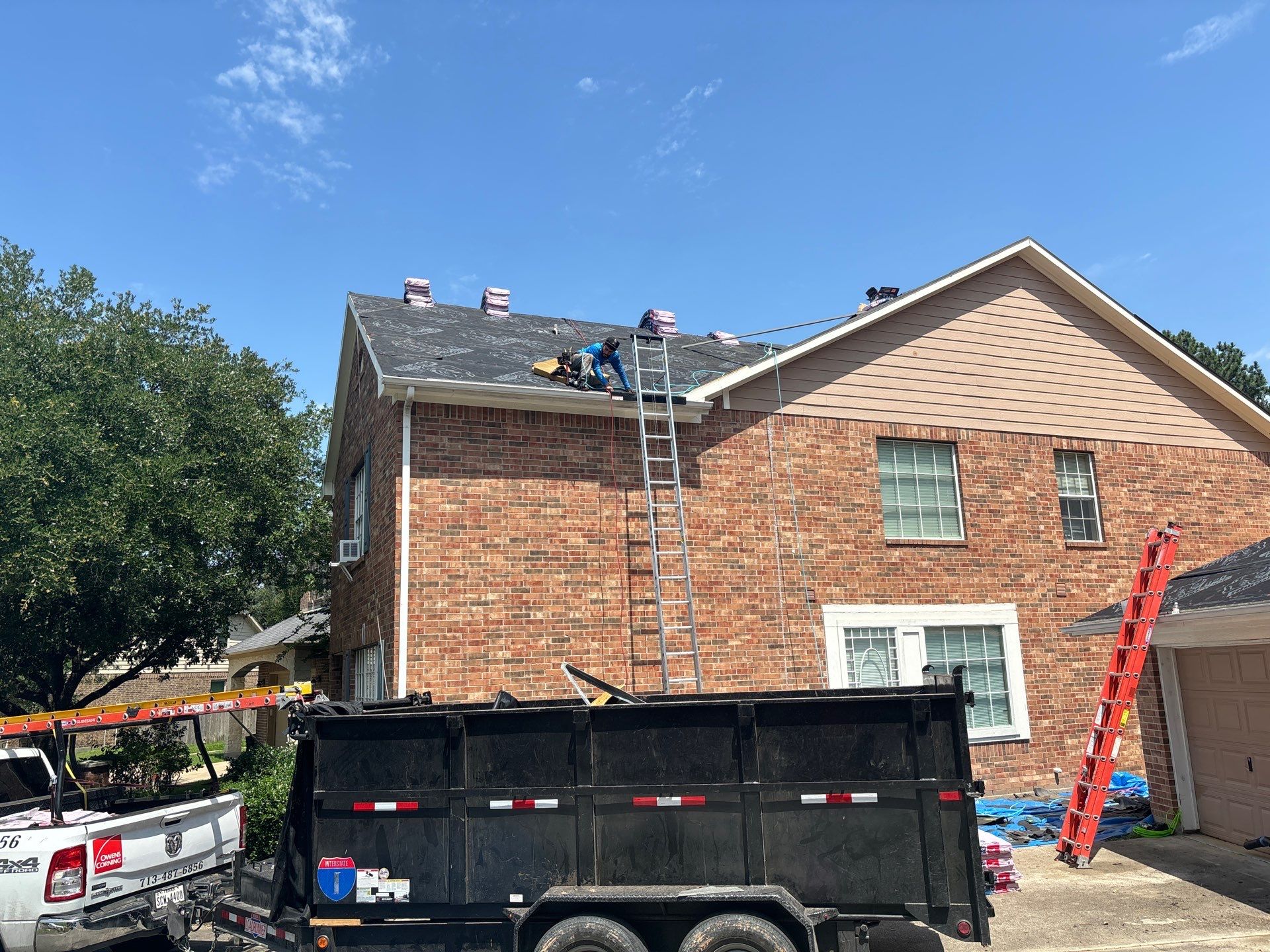 Residential Roofing Repair using Owen's Corning Duration (Lifetime) Shingles by Roof Repair Company