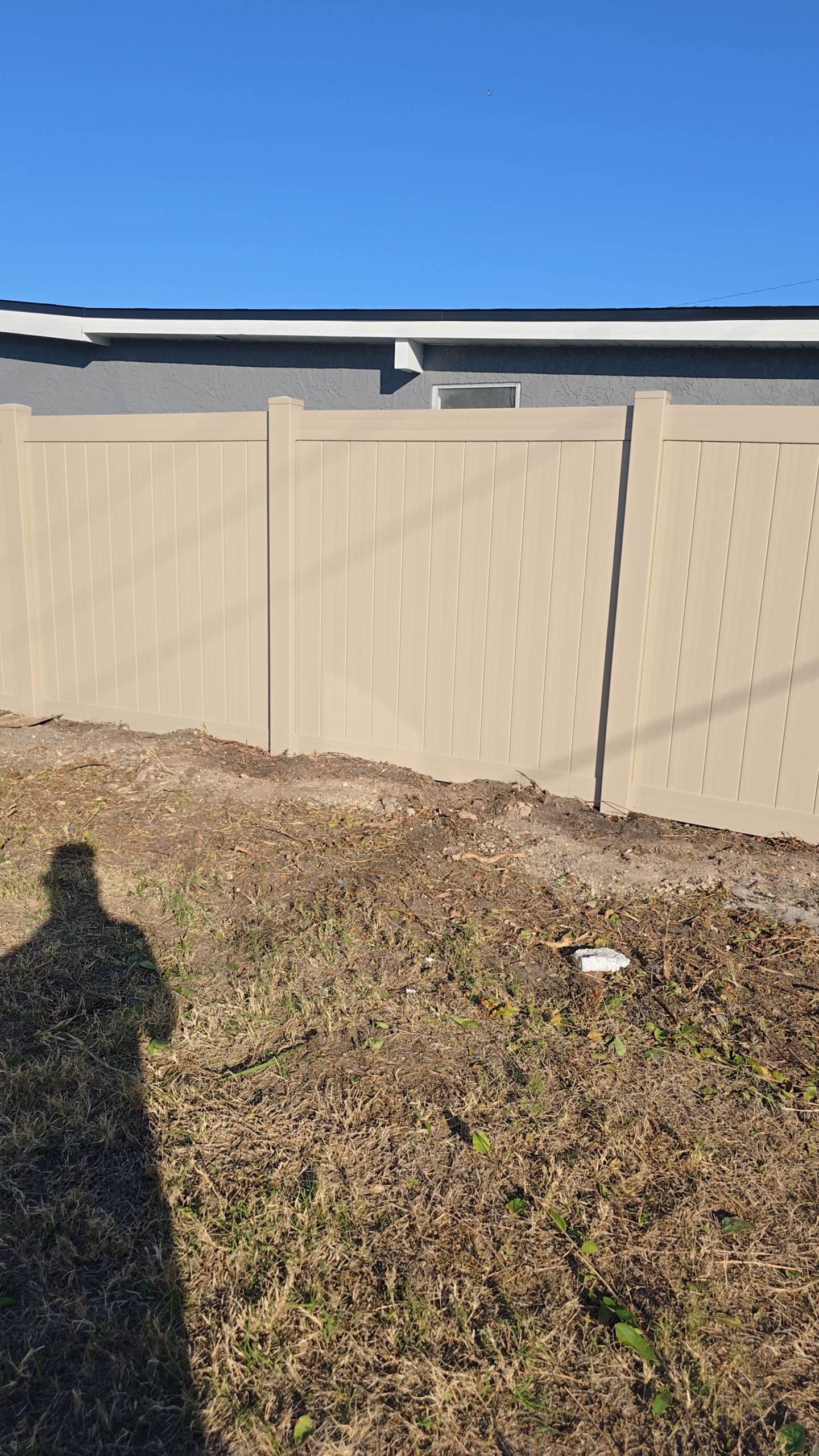 Custom Color Vinyl Fence in North Port by True Fence LLC