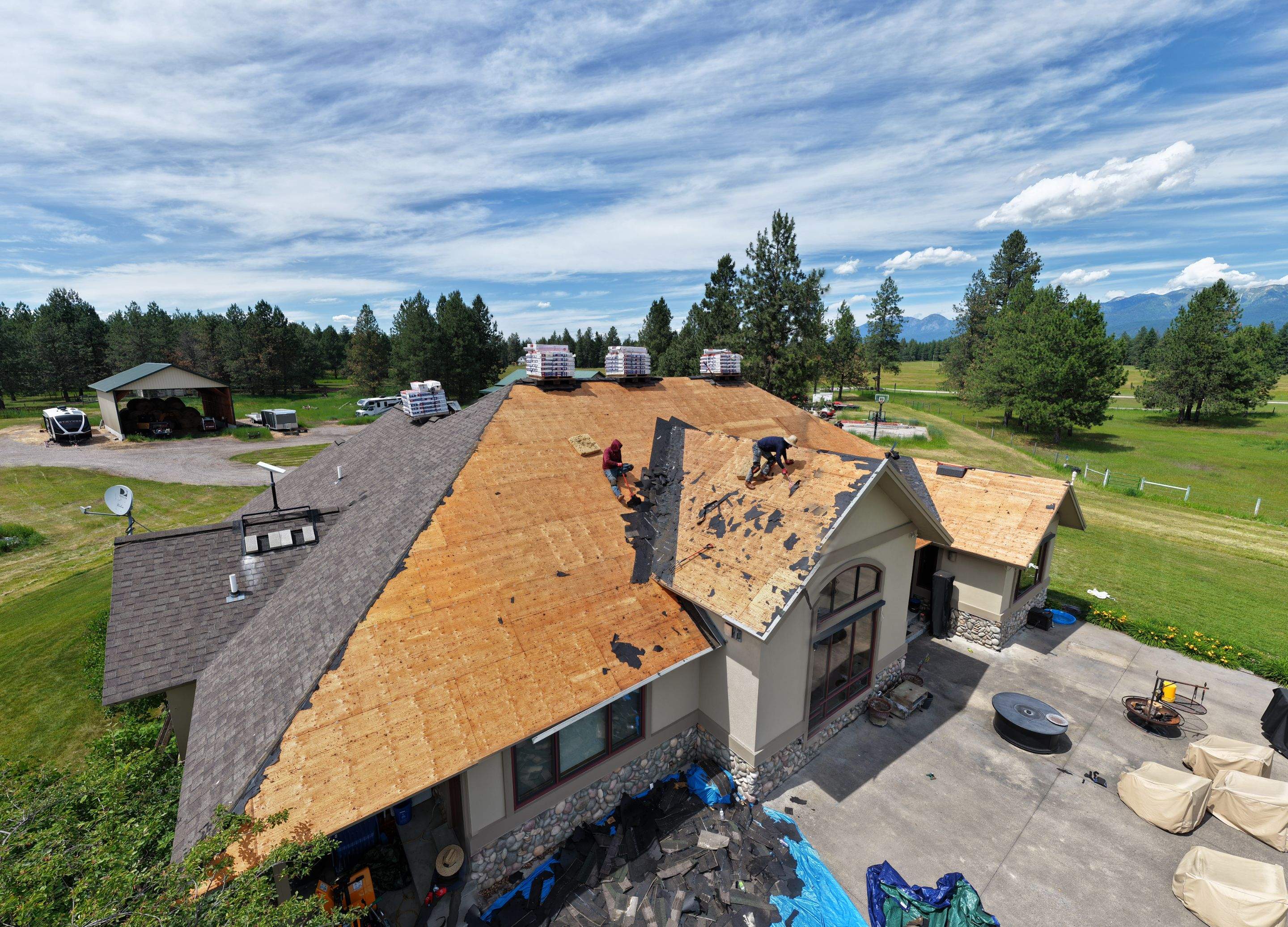 Roof Replacement using GAF Timberline HDZ - Midnight Mesa  by Montana Roofing Solutions