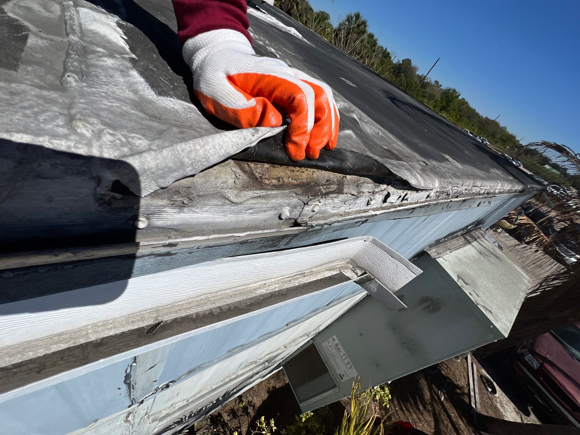 Flat Membrane Roof Repair and Interior Restoration in Fort Myers by cordova home services 