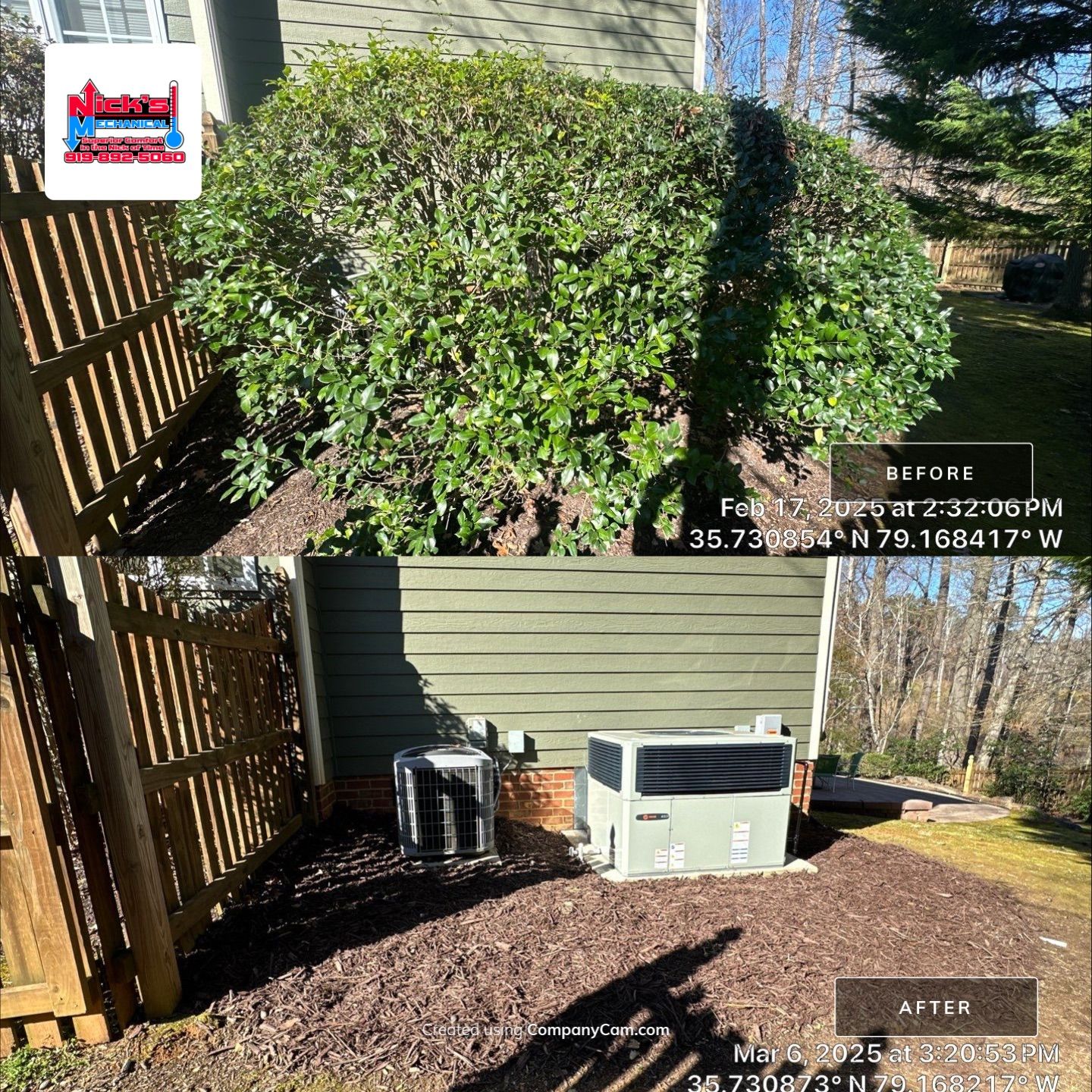 Trane Gas Package Unit Replacement by Nick's Mechanical LLC.