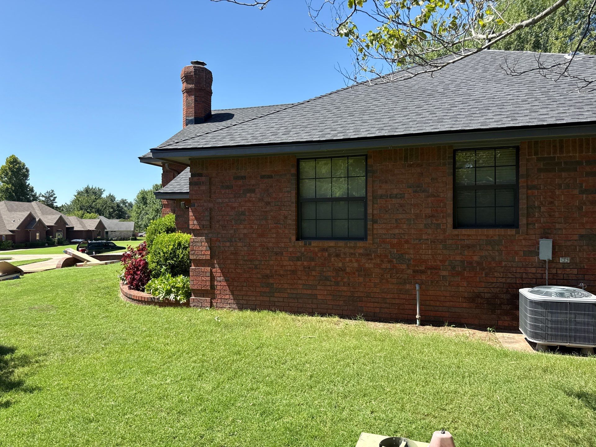 roof, skylight, and full vent system replacement in Mustang by McCann's Roofing and Construction