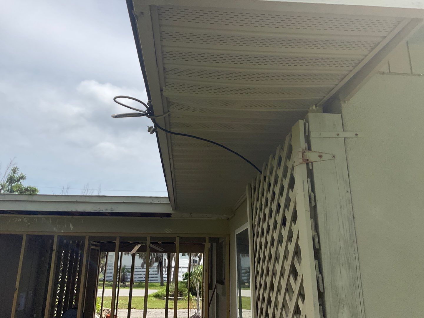 White Vinyl Soffit and Fascia Installation in Sanibel FL by Gutter Professors