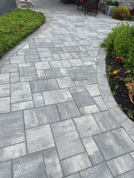 Paver Re-Leveling in Clinton, NJ — Gallo Bros job photo