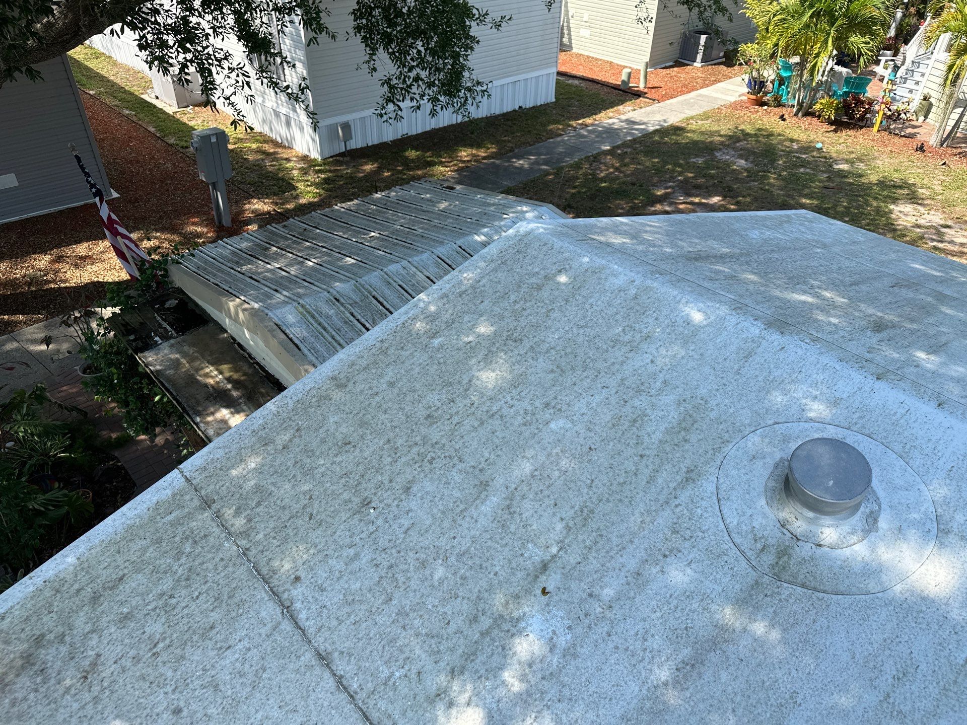 TPO Membrane & Metal Roof Cleaning + Gutter Cleaning in Fisherman’s Cove RV Park, Terra Ceia, FL | Sunshine AquaWash by Sunshine AquaWash