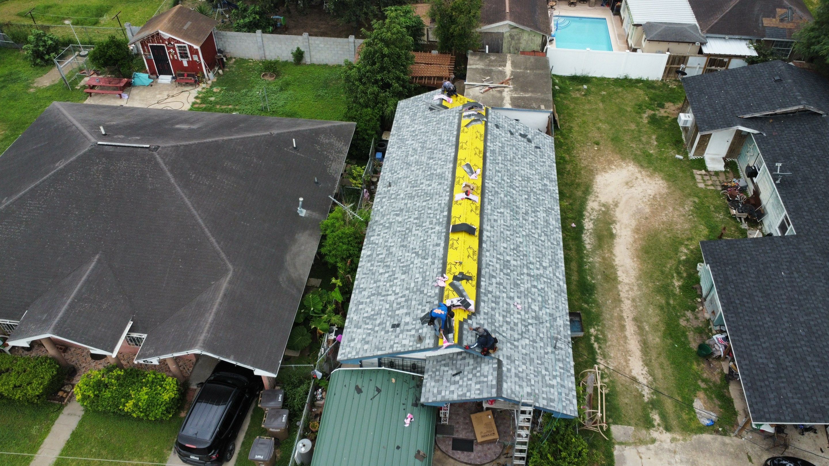 Project in Donna by Bison Roofing  