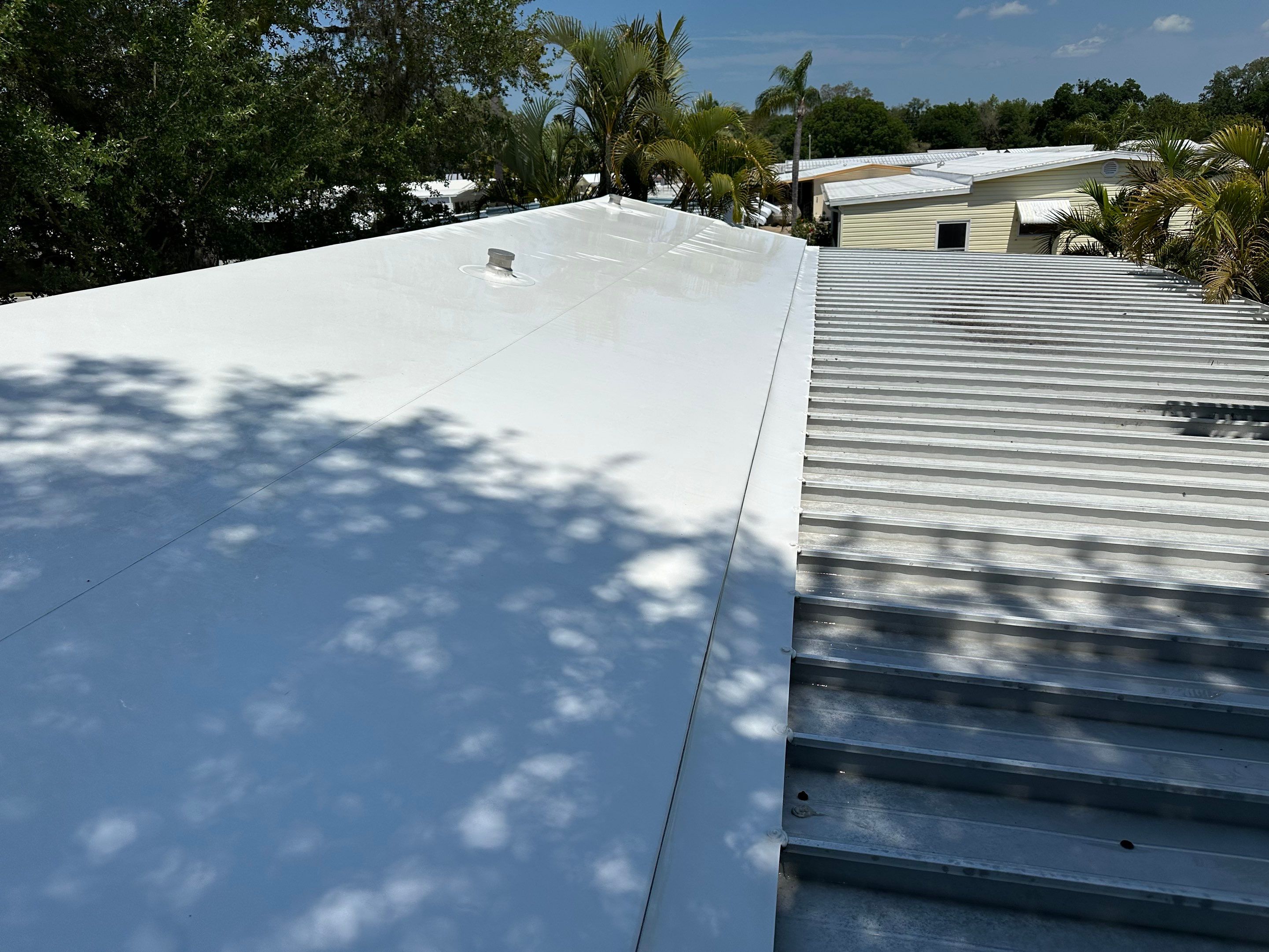 TPO Membrane & Metal Roof Cleaning + Gutter Cleaning in Fisherman’s Cove RV Park, Terra Ceia, FL | Sunshine AquaWash by Sunshine AquaWash