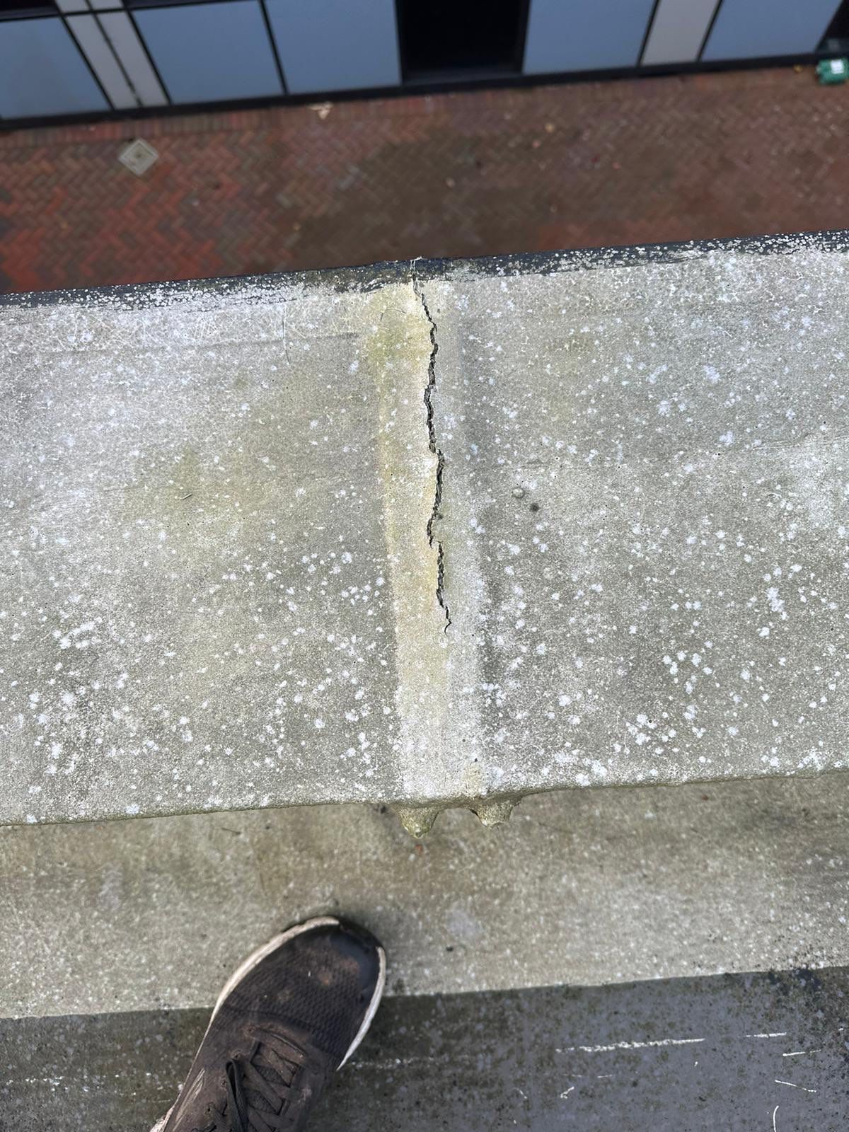 EPDM (rubber) Roof Cleaning using Honda 15lpm Low Pressure Washing Machine by Ges Exterior Cleaning ltd