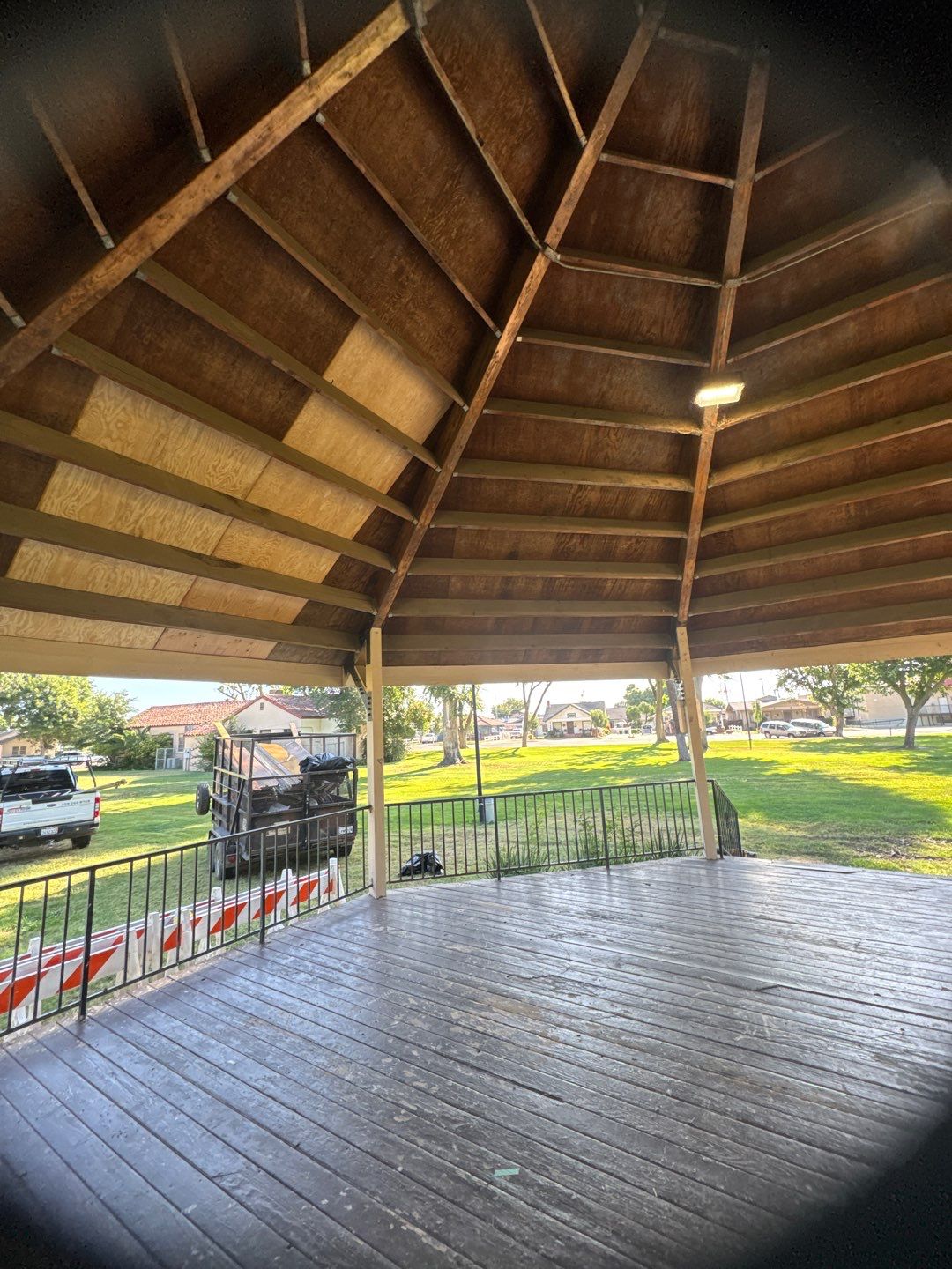 City of Gustine Gazebo project by Straight Edge Roofing Inc