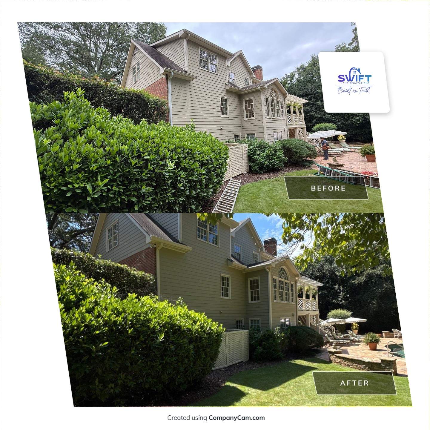 Professional Exterior Painting and Trim Refresh for Marietta Residence by Swift Home Renovations