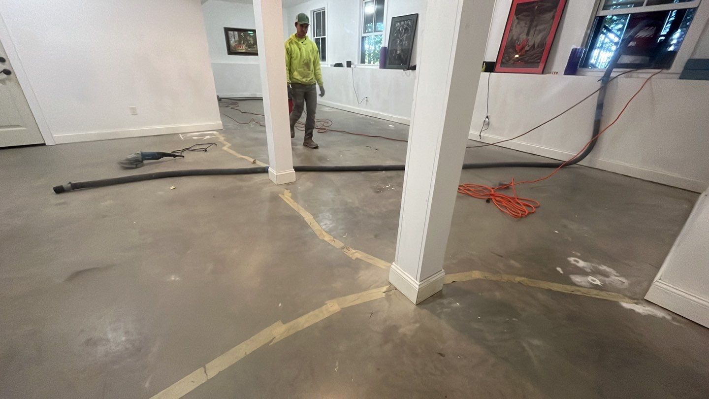 Rommel family Basement TransFLOORmation by Symphony Concrete Coatings