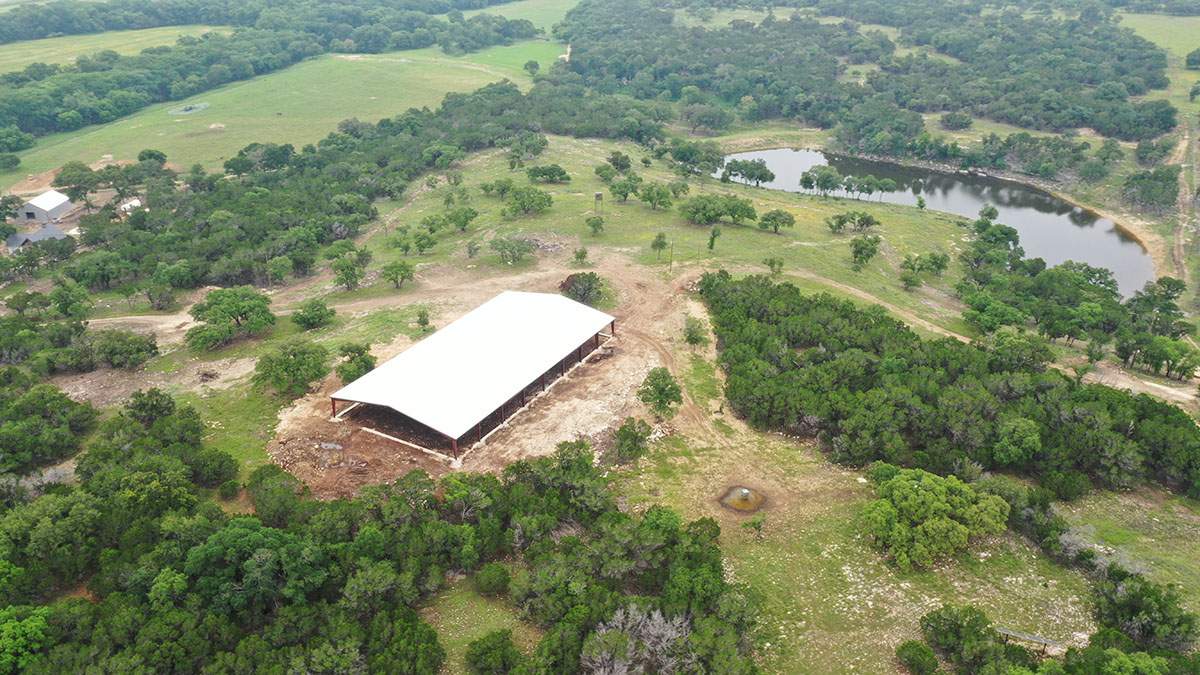150K Equestrian center with 25K backup tank for potable water. by Hill Country Rain Water