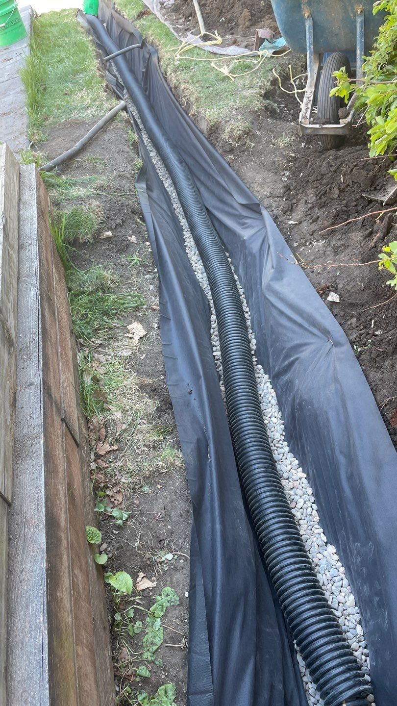 Foundation Drainage Board & French Drain in Southwest Minneapolis by Waterproofing Northeast