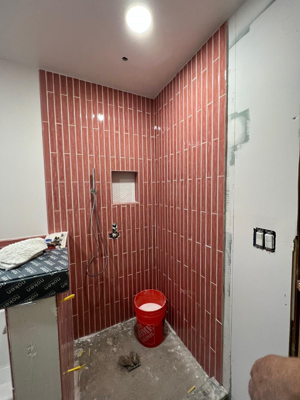 Bathroom Remodel using Tile by Home Concepts Construction