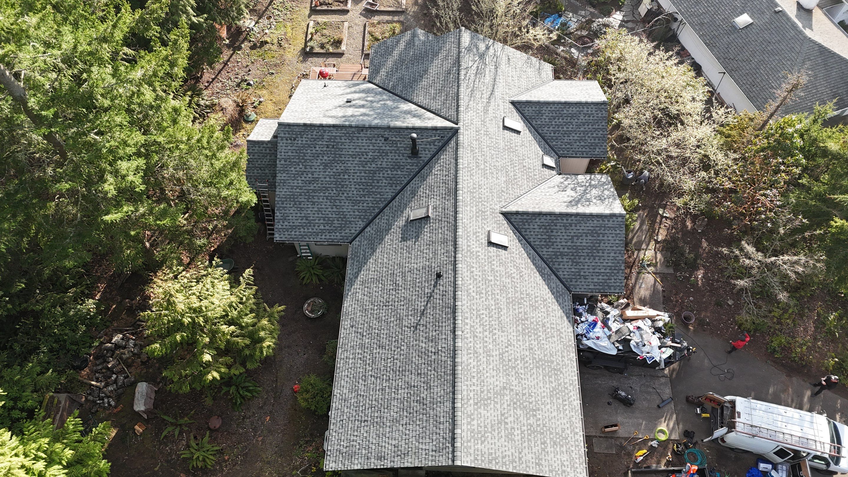 Residential Roofing Installation using GAF HDZ Shingles by Roofing Formula LLC