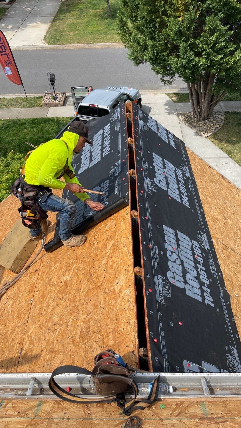 Roof and gutter replacement by hail damage by Just Brilliant Restoration JBR