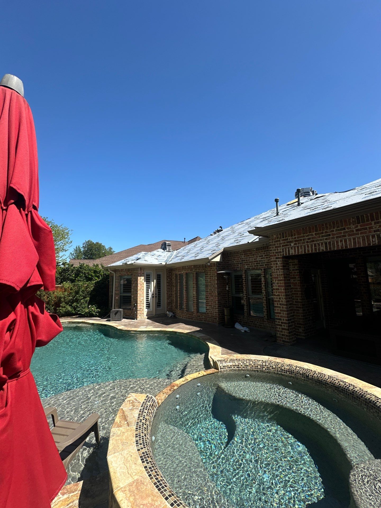 Covered Patio Remodel in The Woodlands by SophAlx LLC
