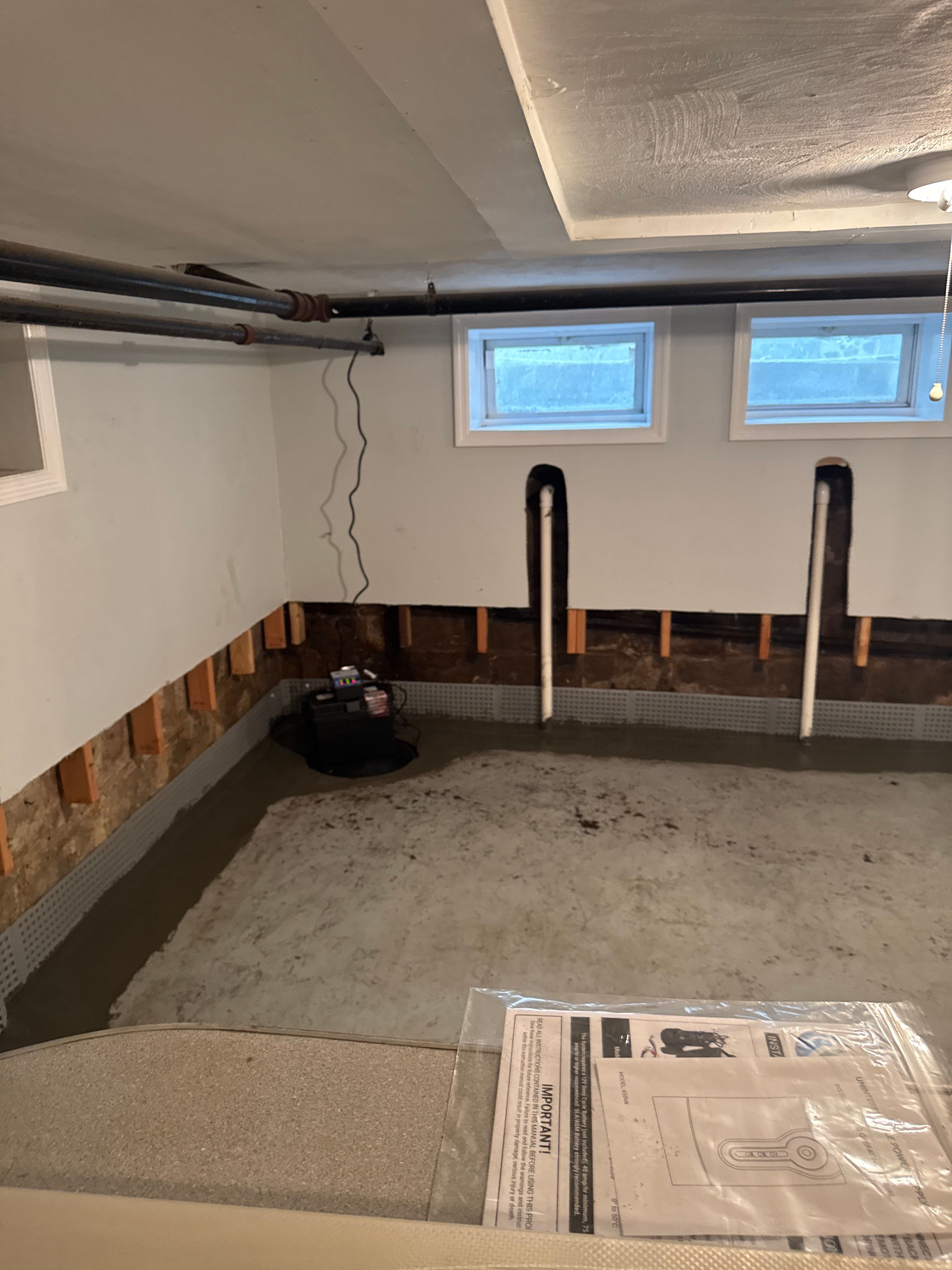 Interior French Drain West Orange NJ by Pure Service Pro, LLC 