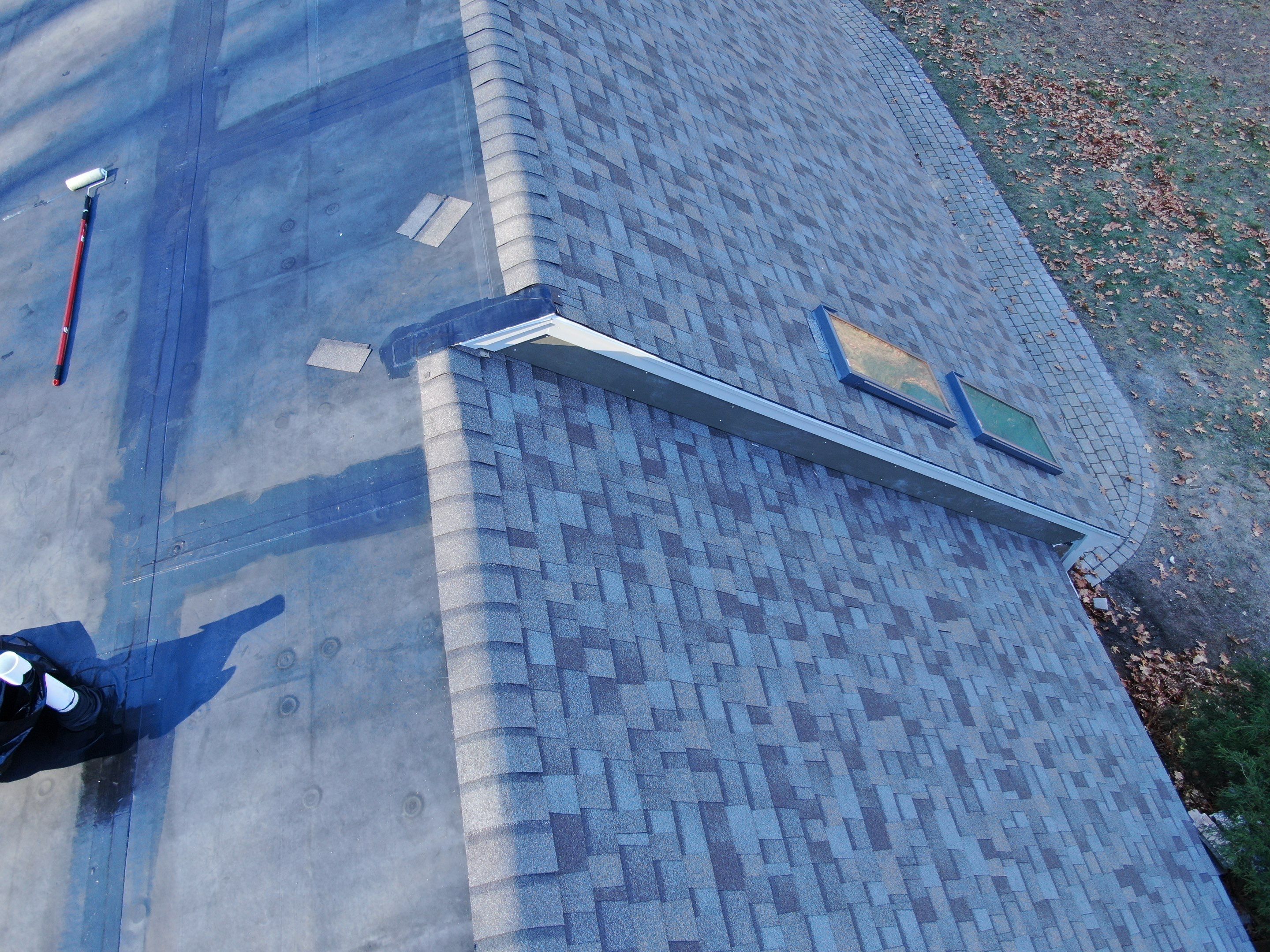 Complete House & Barn Roof with 13 Skylight Reflashing + EPDM Repairs by Mighty Dog Roofing of Greater Middlesex County