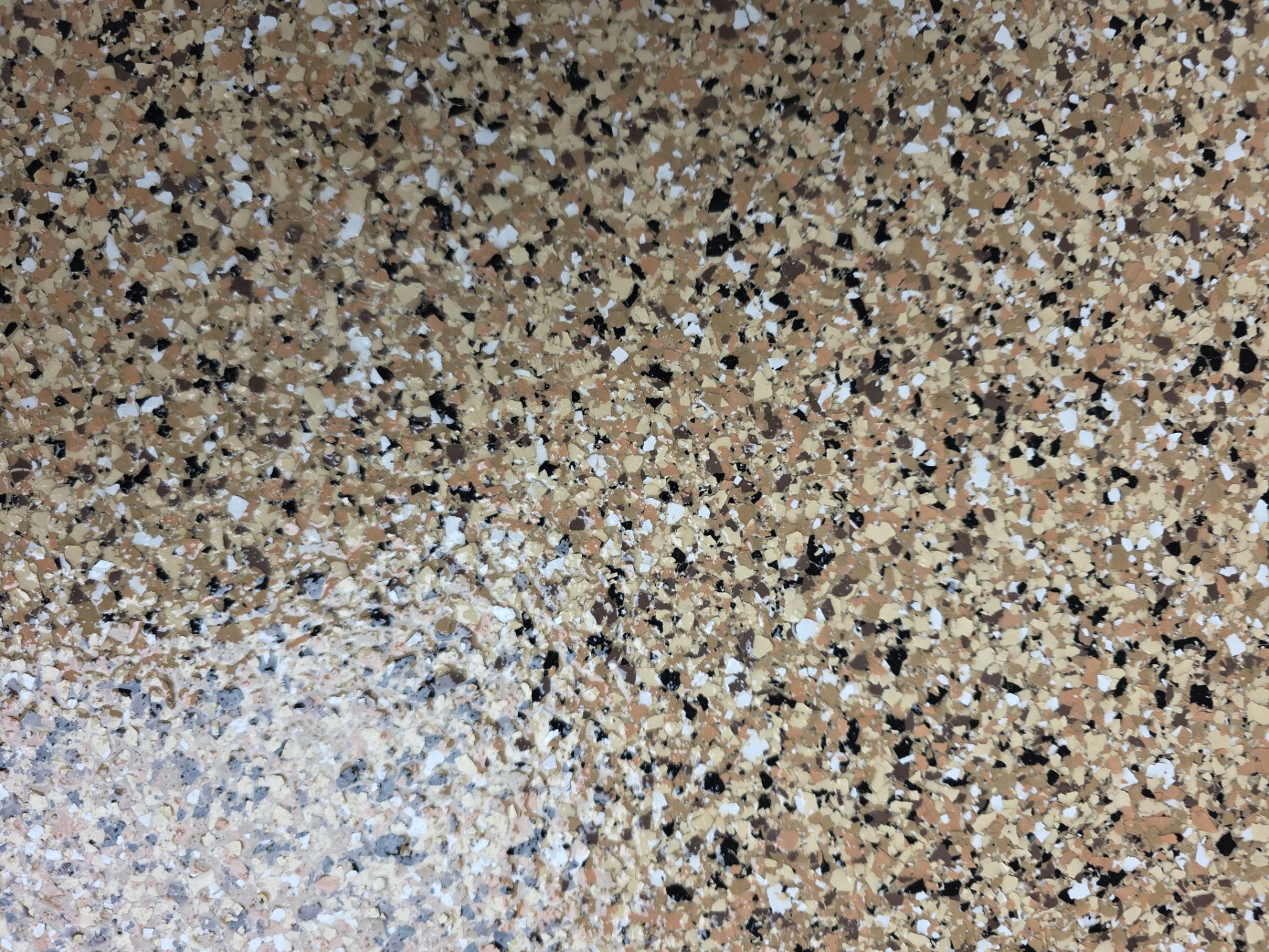 Garage Transformation using Sandstone by Croc Coatings, LLC