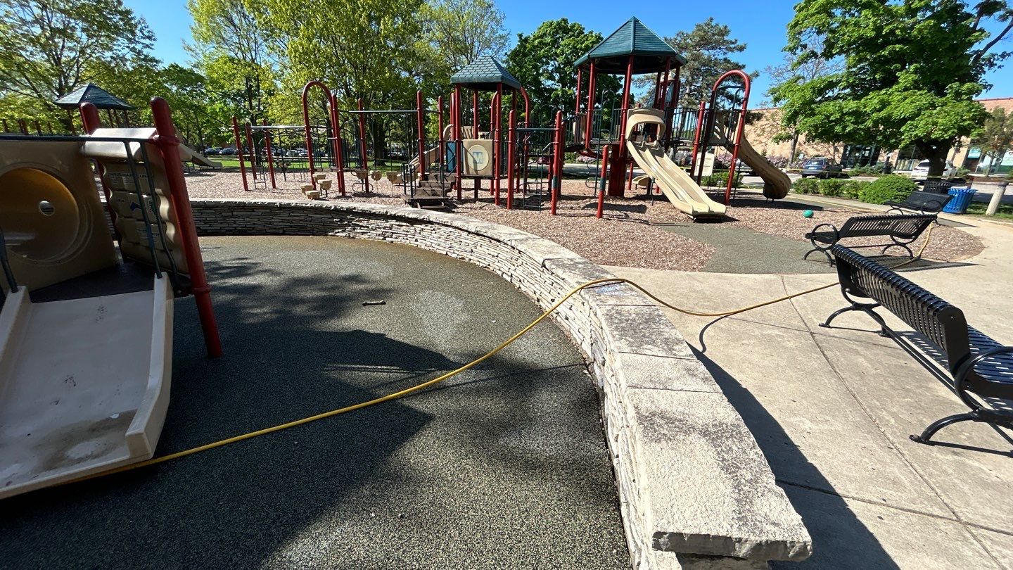 Playground cleaning by Northern Power Washing LLC.