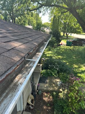 Turtle Shell gutter protection installation in Joliet, IL 60435, photograph 4