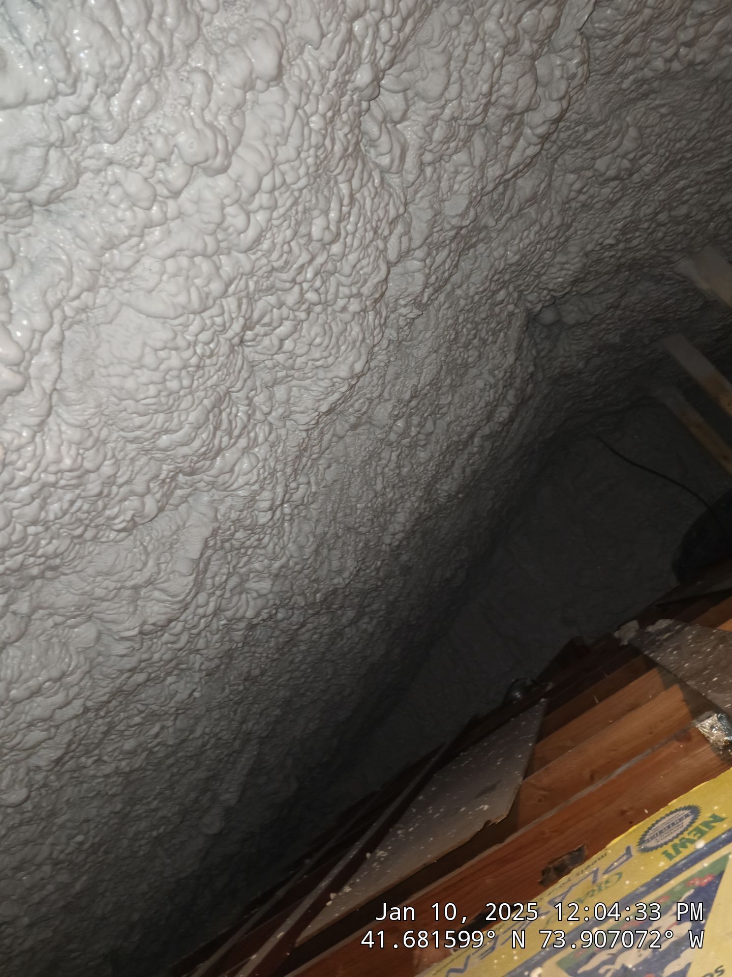 Attic Insulation using open cell spray foam by NYS Foam & Energy