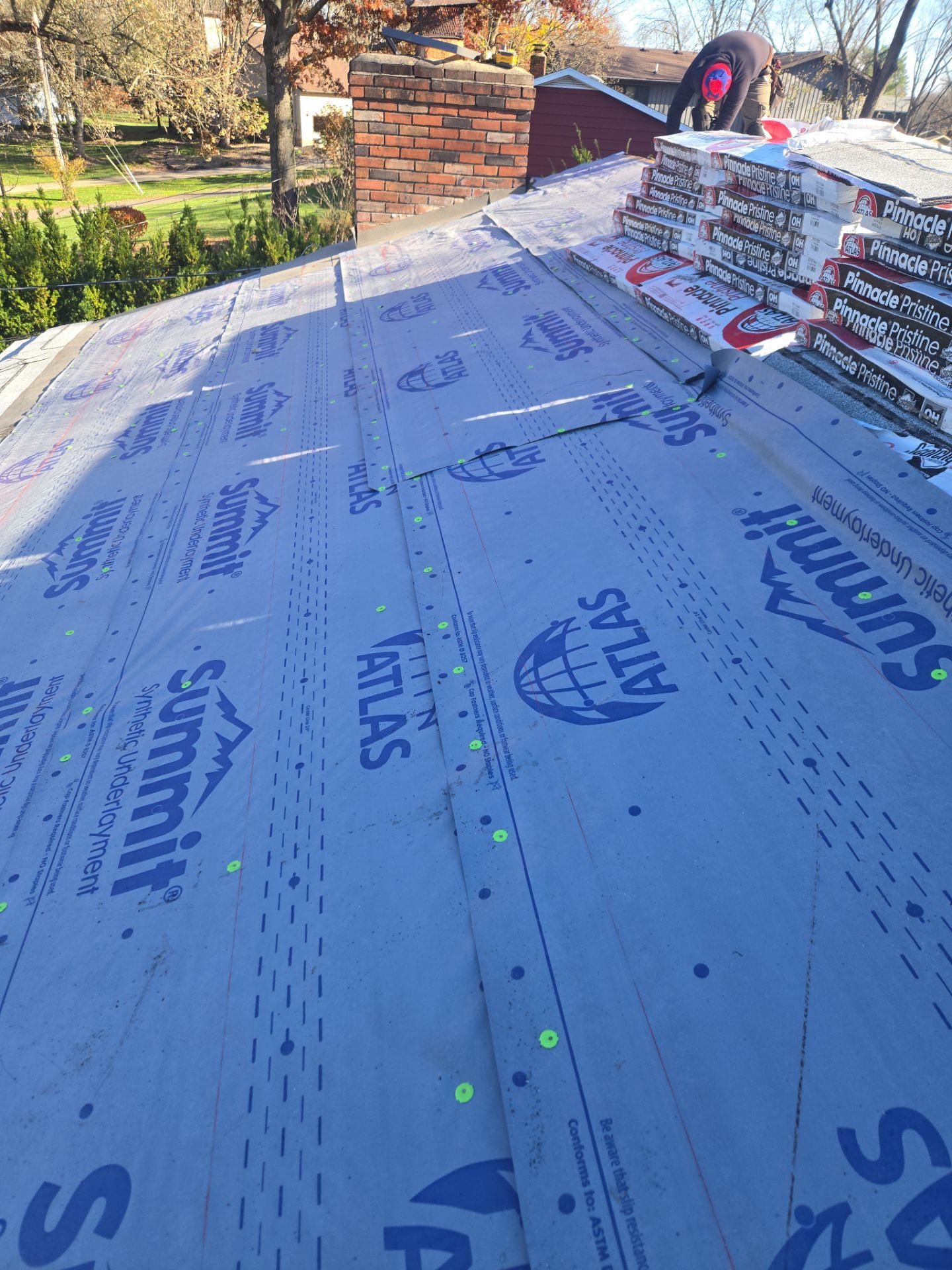 Atlas Pinnacle, Color, Oyster Shell, Drip Edge, Color, White by Eagle Eye Roofing