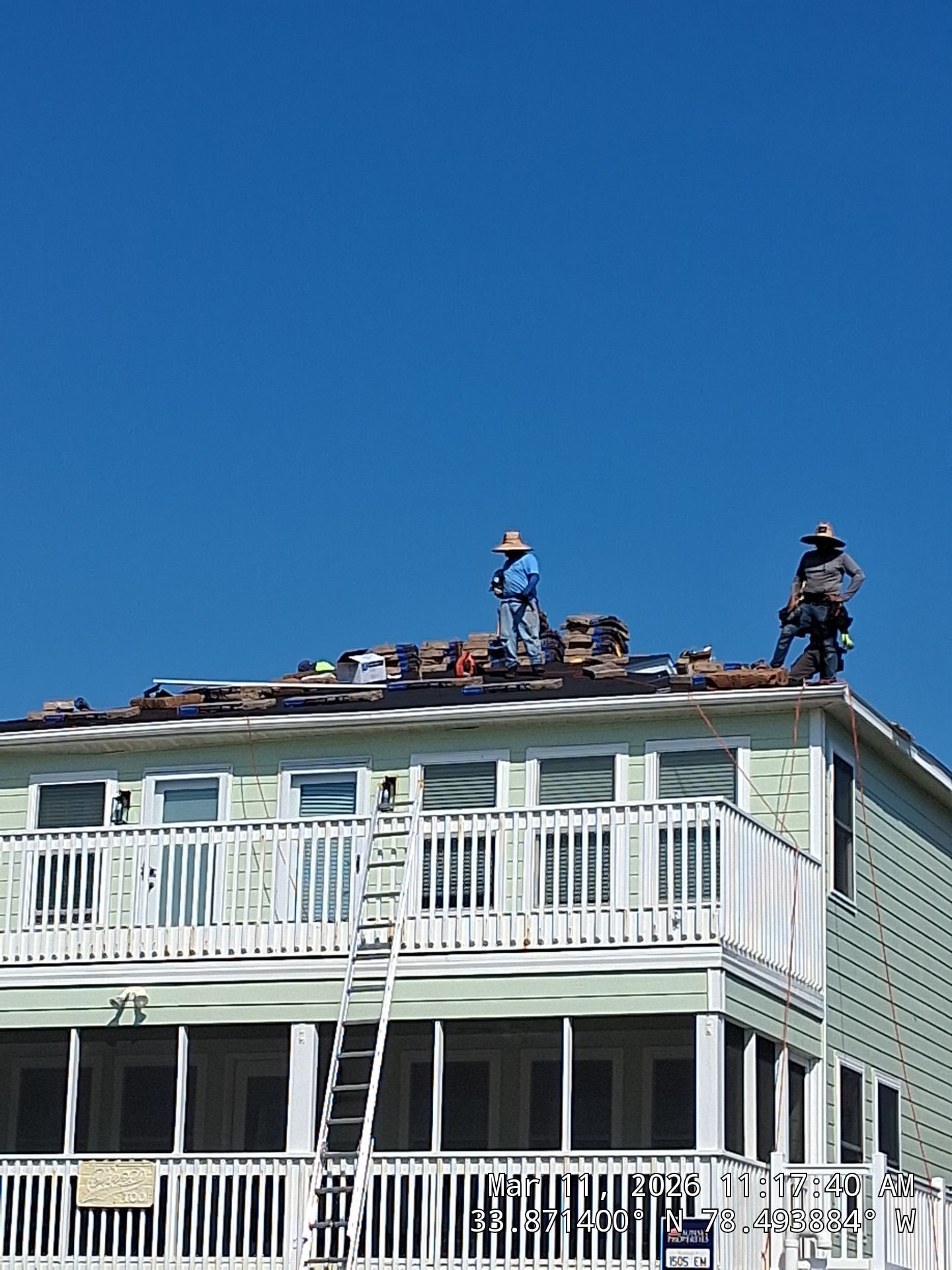 Sunset Beach FORTIFIED Roof Replacement with Georgetown Gray Landmark PRO Shingles by RGR Construction and Roofing, LLC