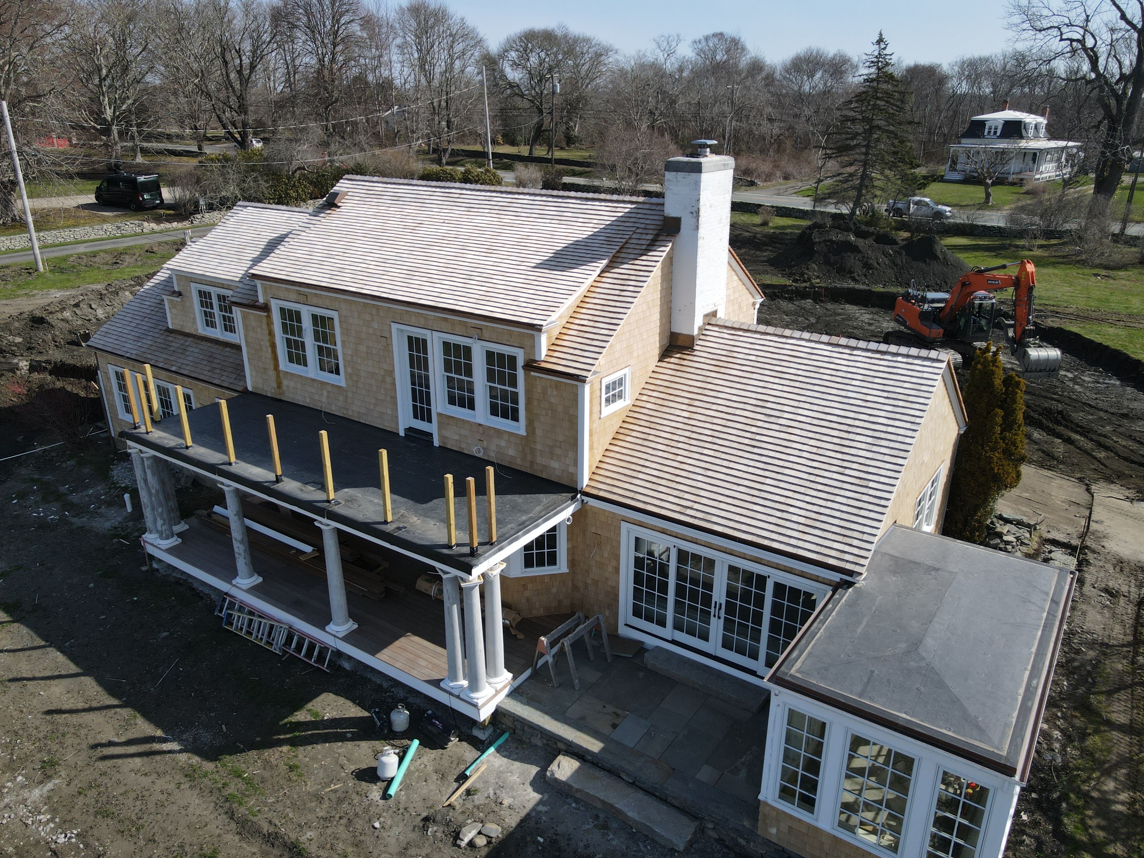 Cedar Roofing, Siding, Copper Gutters - Private Residence by Rinaldi Brothers