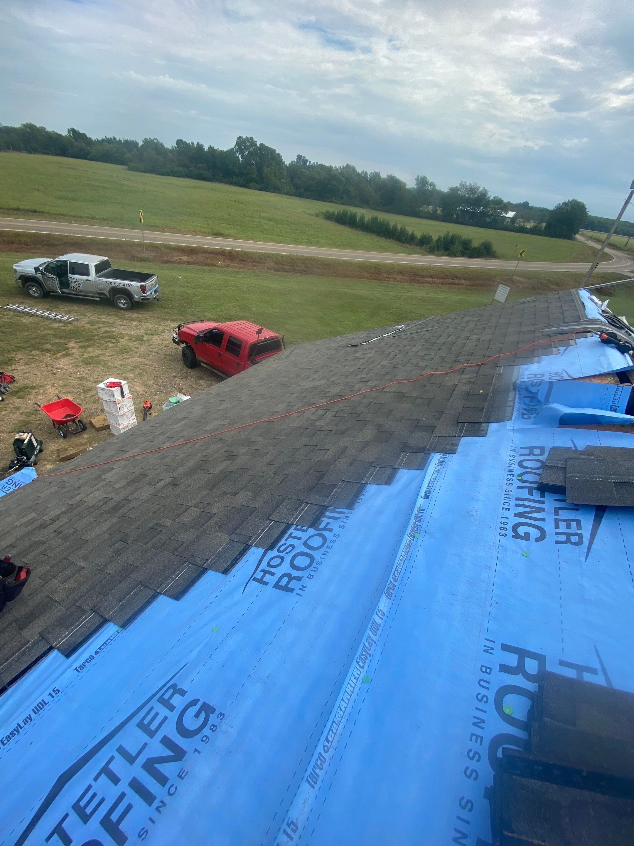 Residential Shingle Reroof using Malarkey Vista by Hostetler Roofing