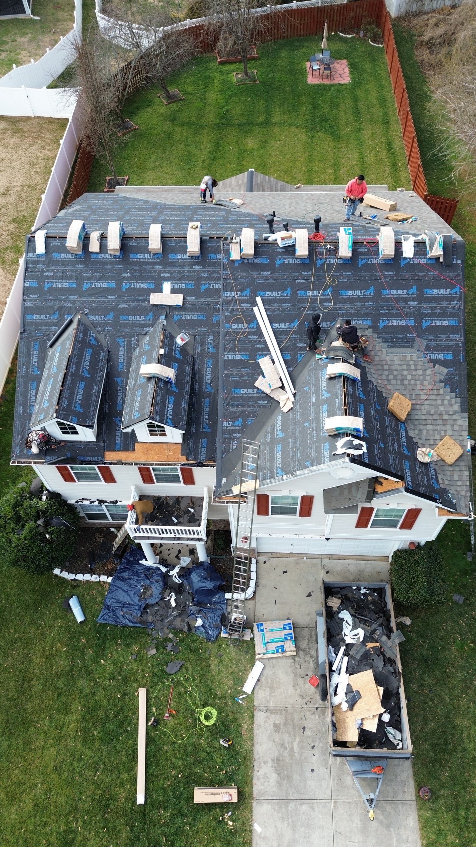 Roof replacement by hail and wind damage by Just Brilliant Restoration JBR
