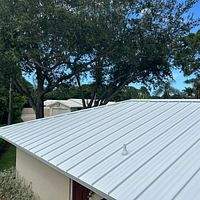 24ga 1.5" Mechanical Seam Regal White  by Total Roofing System The Metal Roof Experts