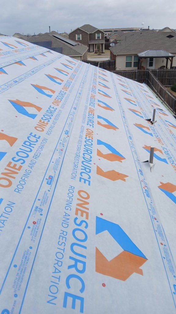 Residential Roofing Installation using Malarkey Highlander Weathered Wood Plus by OneSource Roofing and Restoration