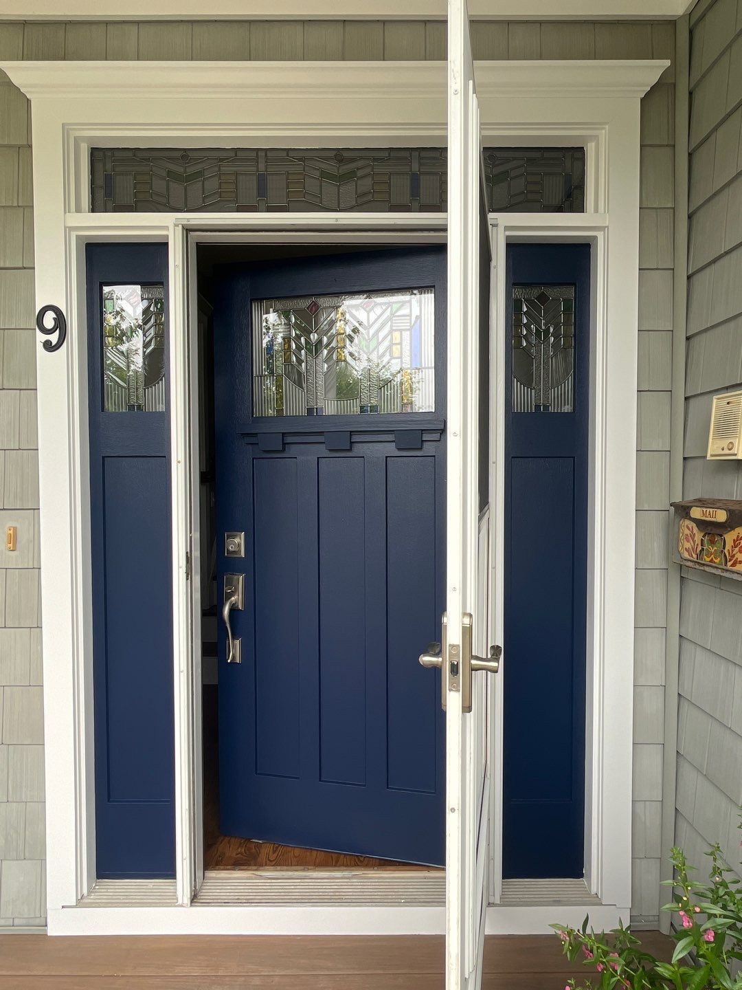 Front Door Transformation: Front Weathered to Bold & Beautiful by Fresh Coat Works LLC