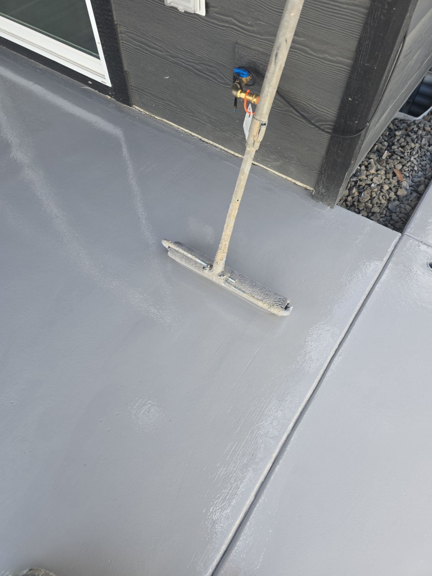 Custom North Pole Flake Coating for Post Falls Patio and Porch by Croc Coatings, LLC