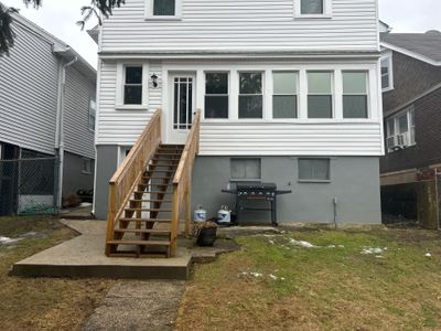 Pressure-Treated Wooden Staircase and Concrete Footing Installation in Schuylkill Haven
