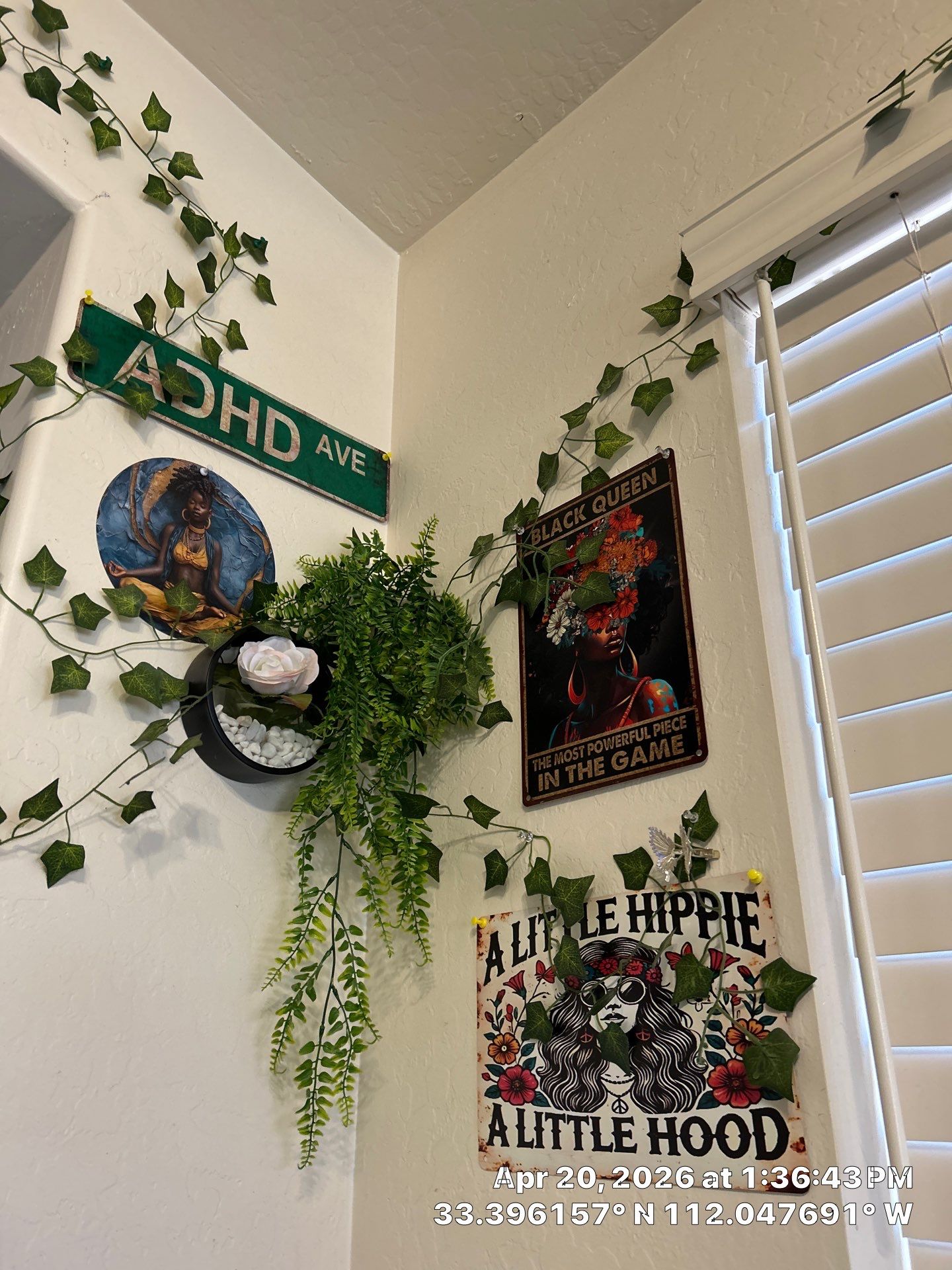 Interior Decorative Wall and Artificial Vine Installation in Phoenix by CompanyCam Sales Demo