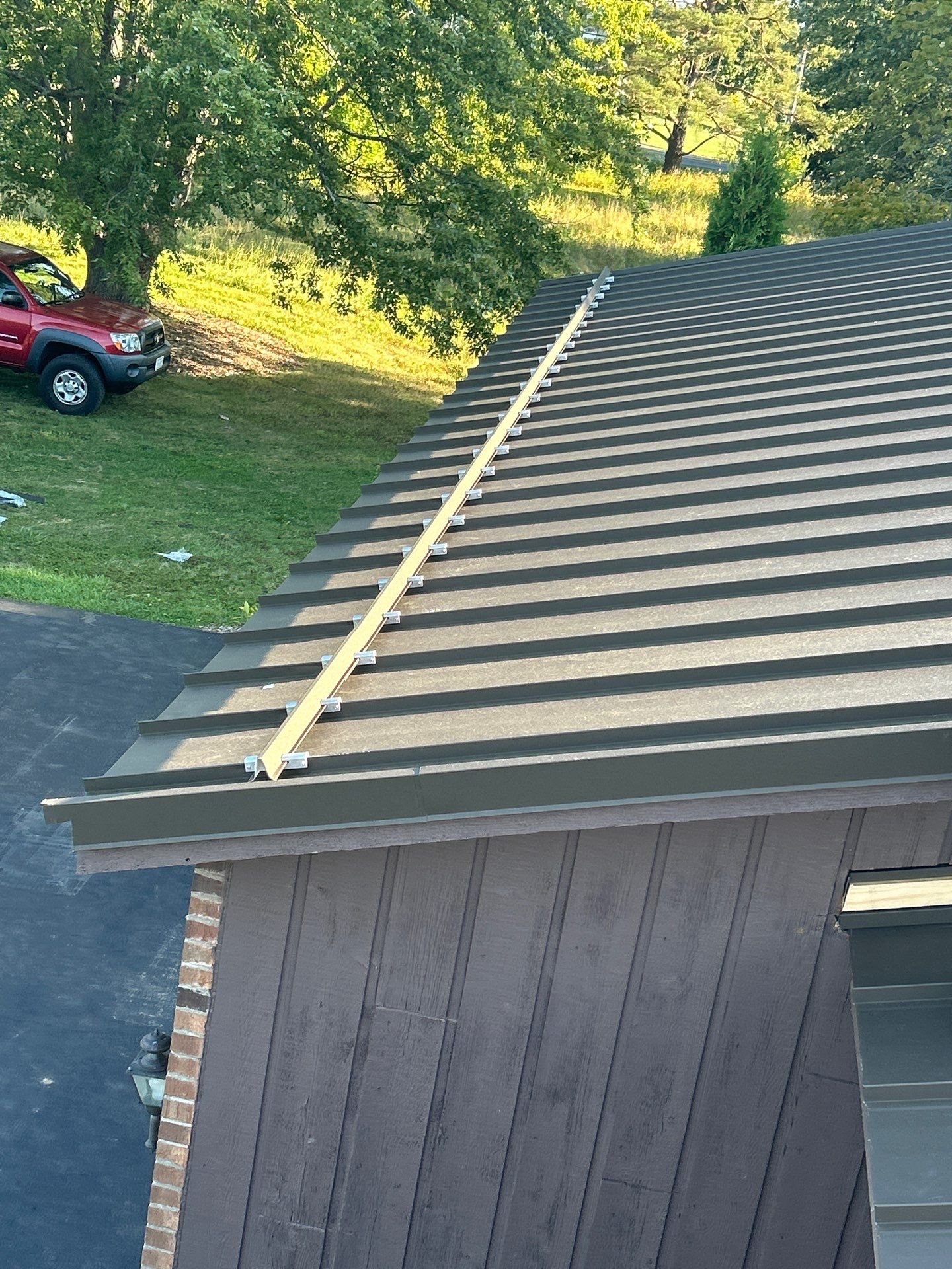 Textured Burnished slate standing seam by Stellar Roofing