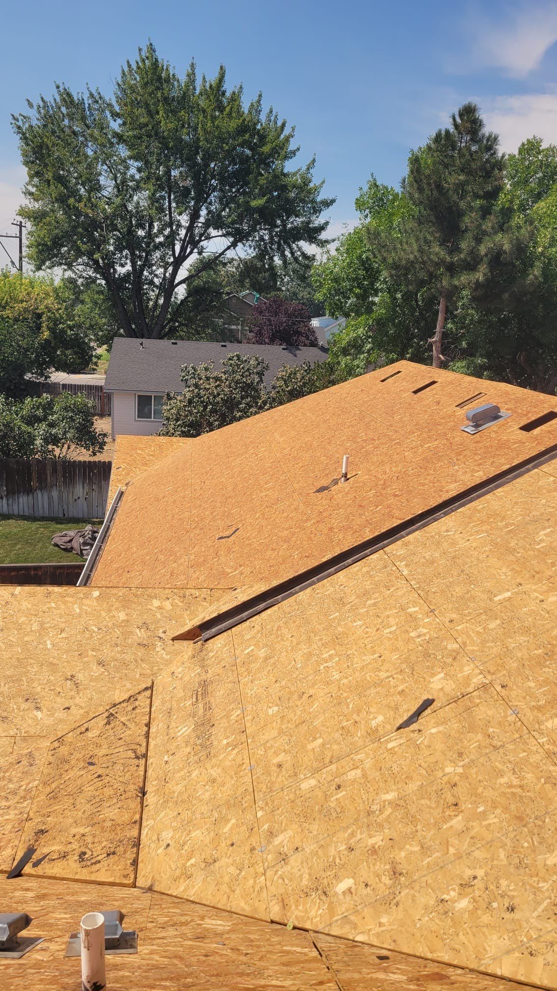 Residential Roof Replacement and Decking Repair in Boise by Olive Roofing