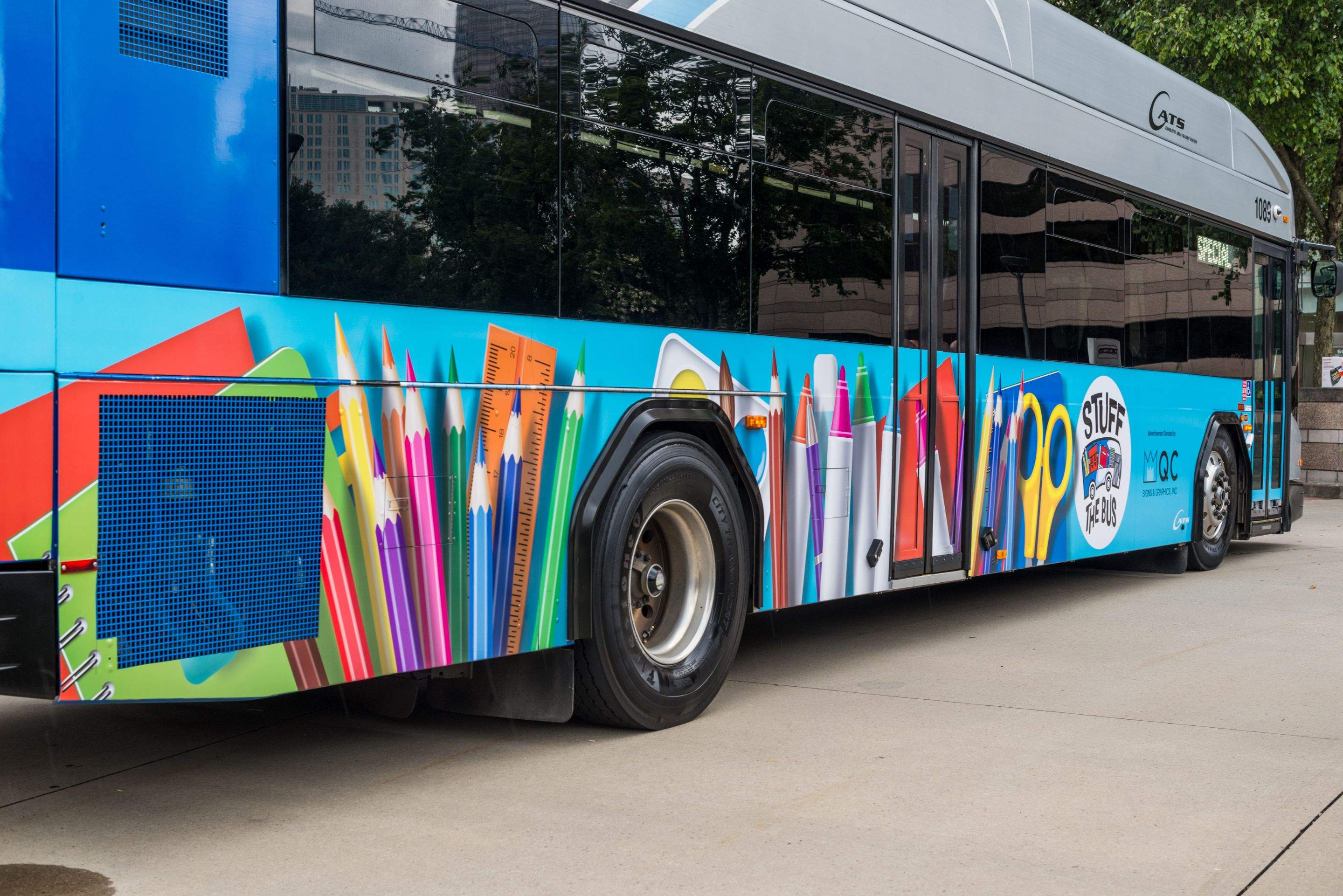 CATS: Stuff the Bus - Vinyl Wrap by QC Signs and Graphics