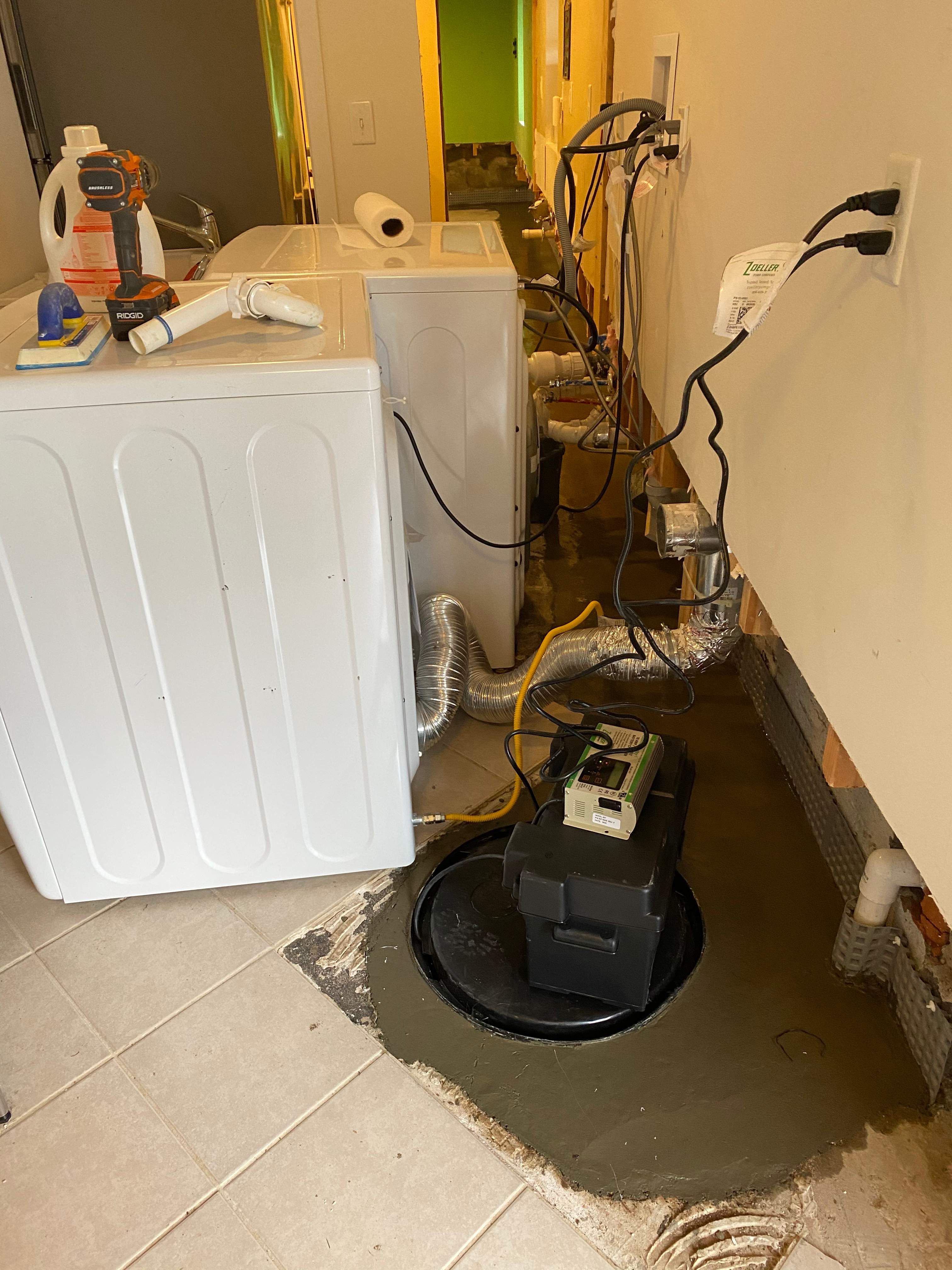 Interior French Drain Job in West Orange, NJ by Pure Service Pro, LLC 