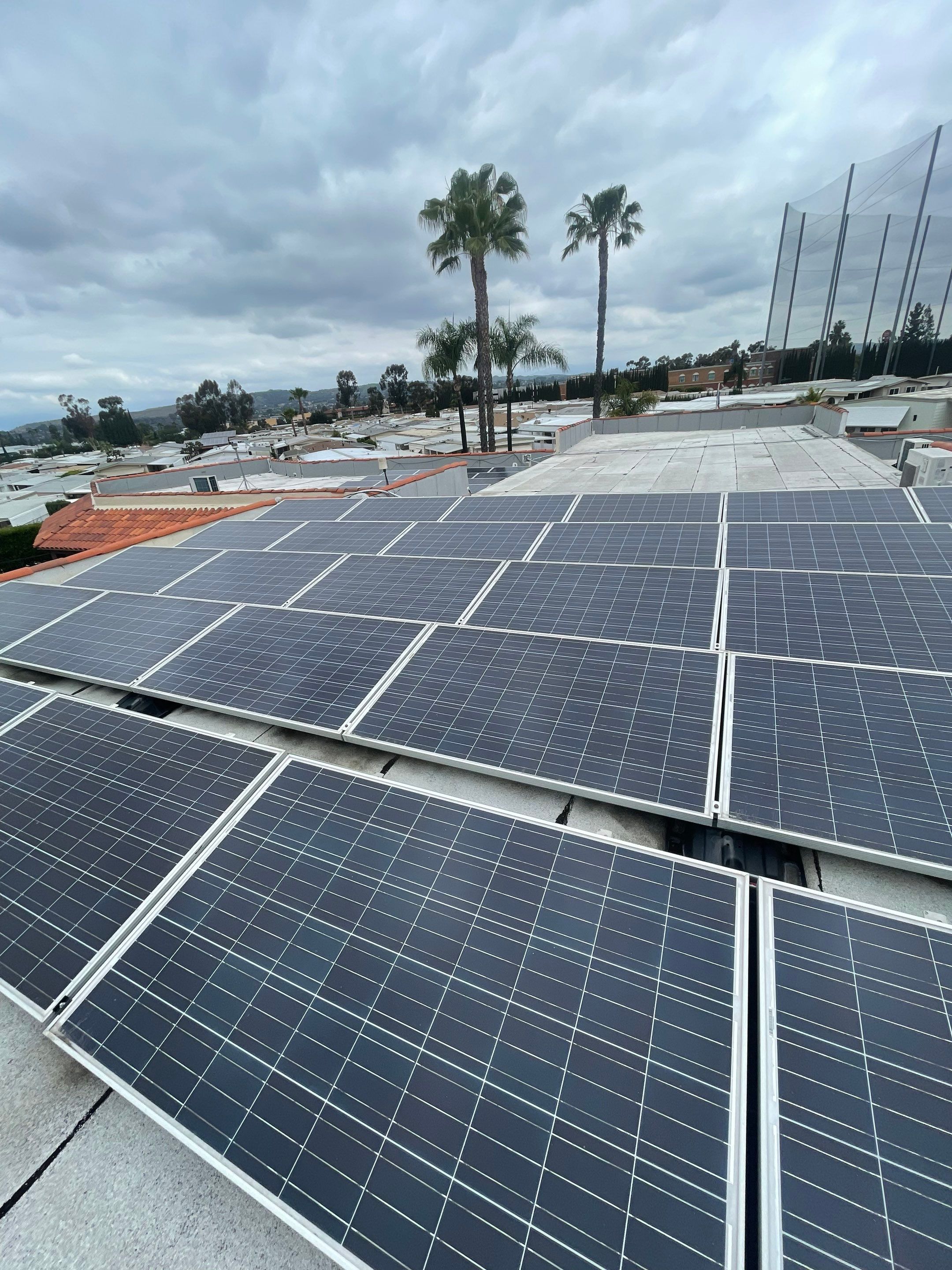 Commercial Solar Cleaning in Rowland Heights for Mobile Home Park by Palm Coast Solar Cleaning