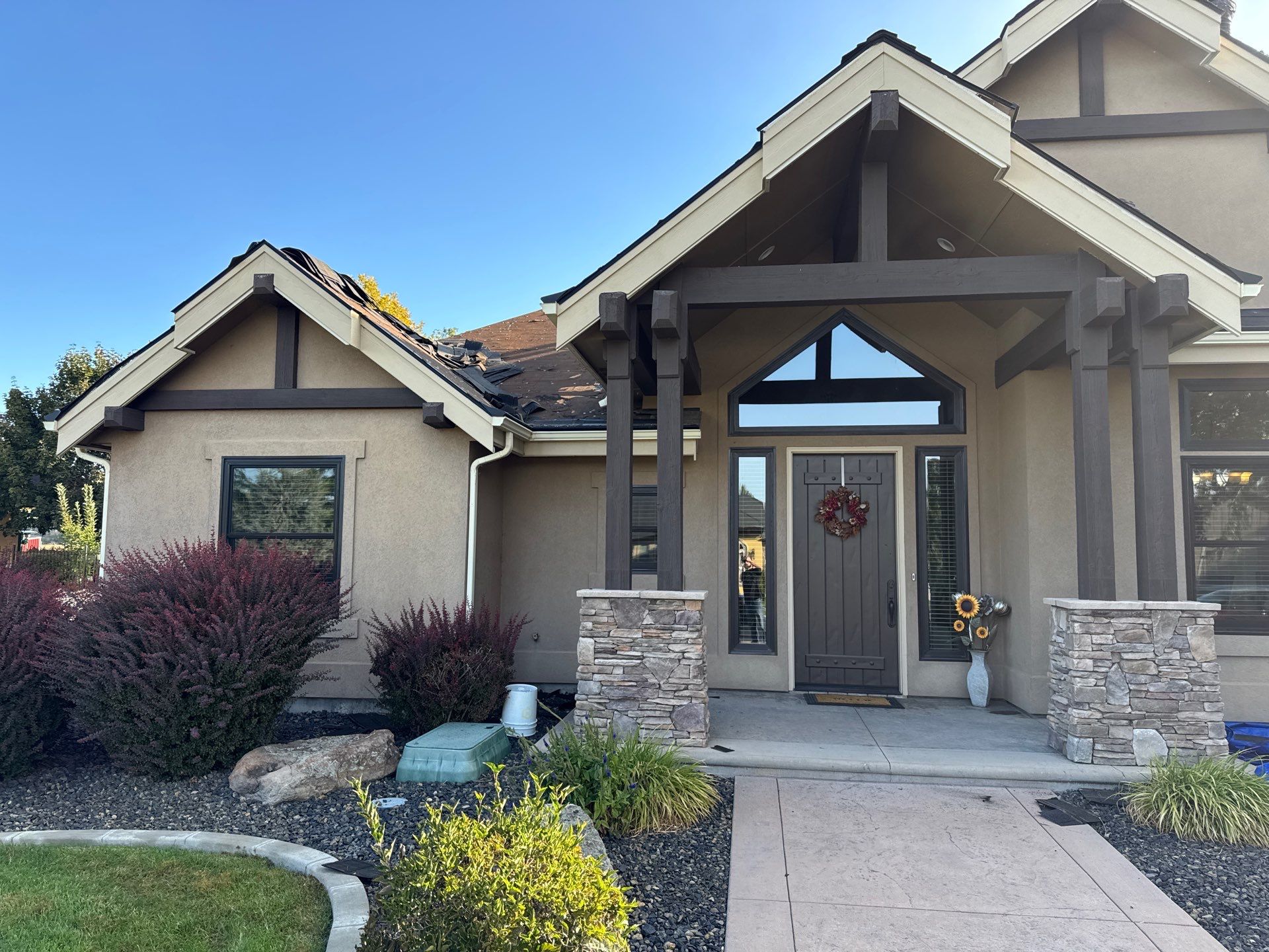 Middleton Residential Roof Replacement with Dark Grey Architectural Shingles by Olive Roofing